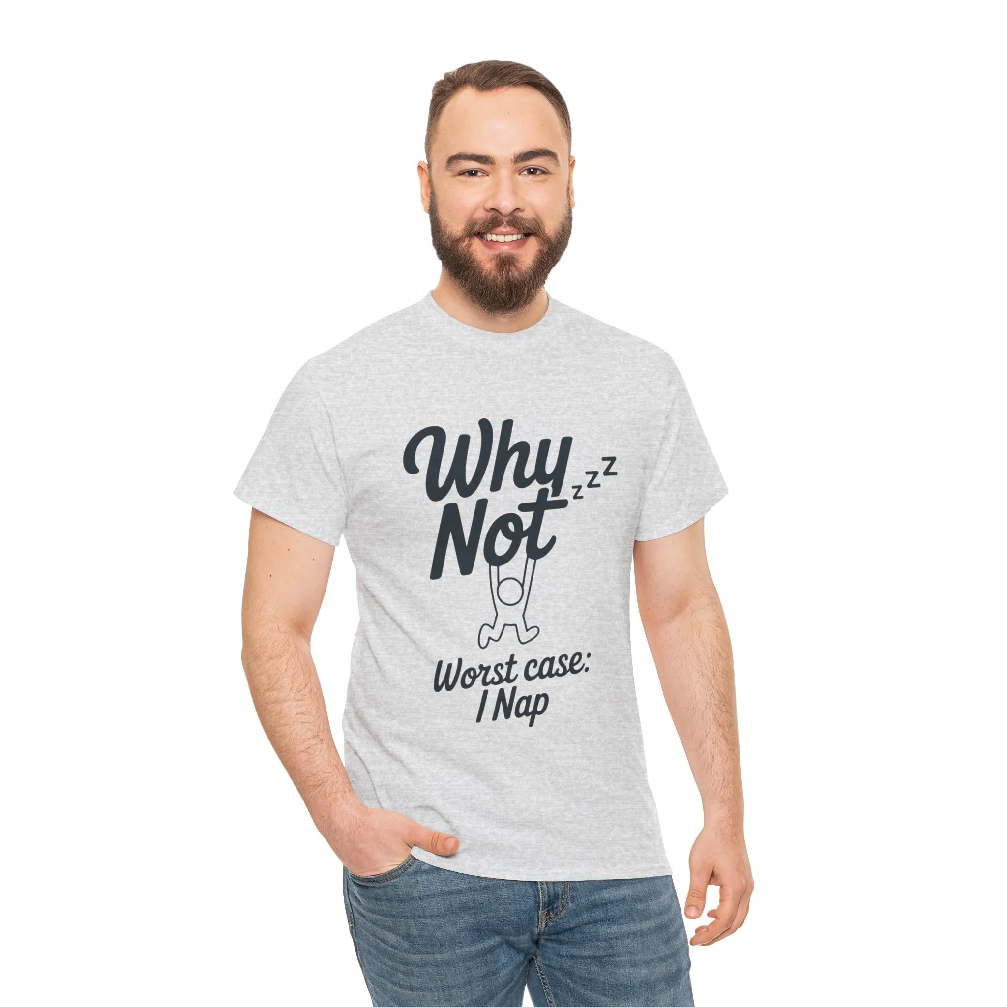 Why Not Quote T-Shirt, Bold Motivational Unisex Heavy Cotton Tee, Casual Statement Shirt, Minimalist Typography Gift Idea,Motivational Quote - Image 37