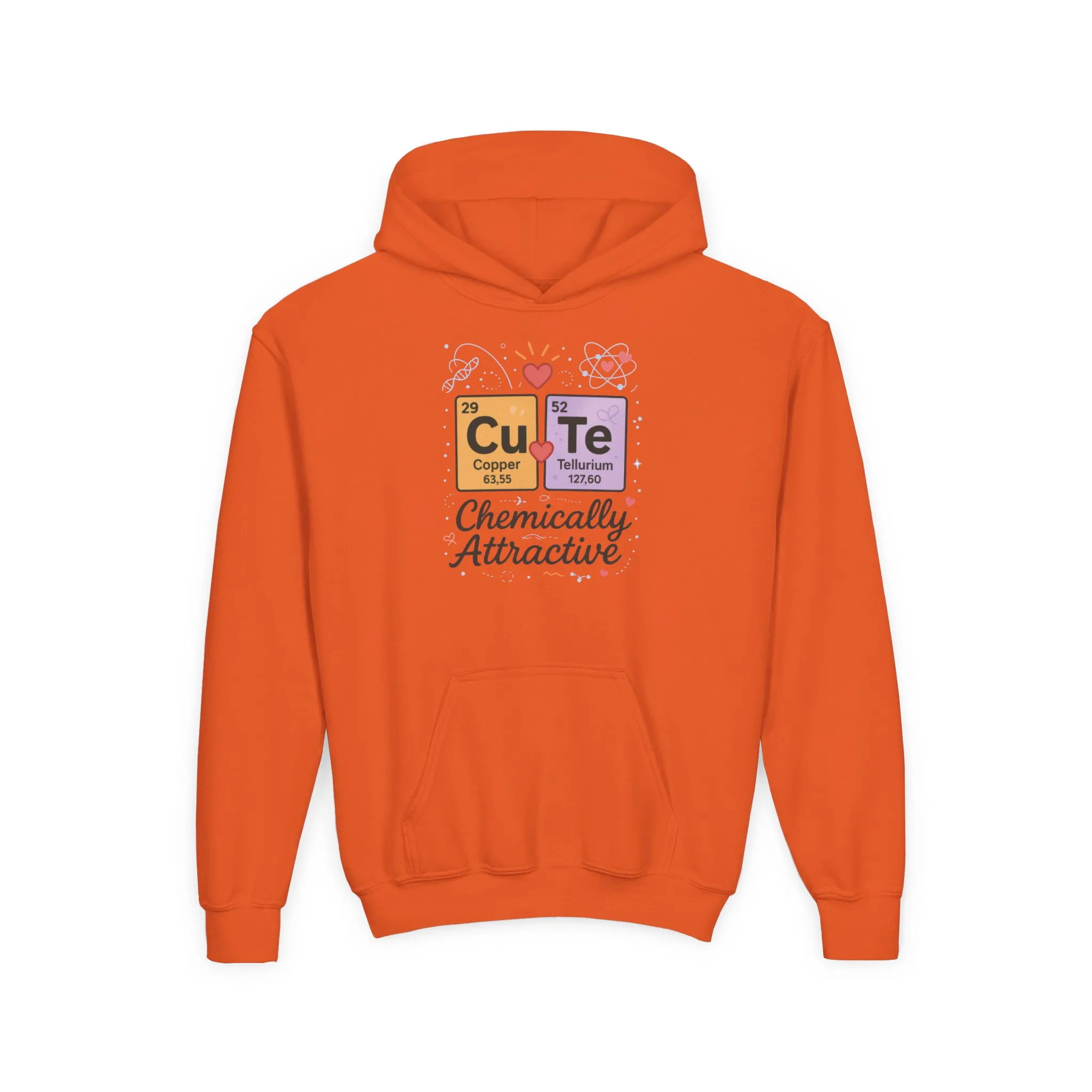 CuTe Teen Hoodie, Science Sweatshirt for Girls, STEM Youth Hoodie, Nerdy Gift for Teens, Cute Chemistry Gift, Science Lover Hoodie - Image 5