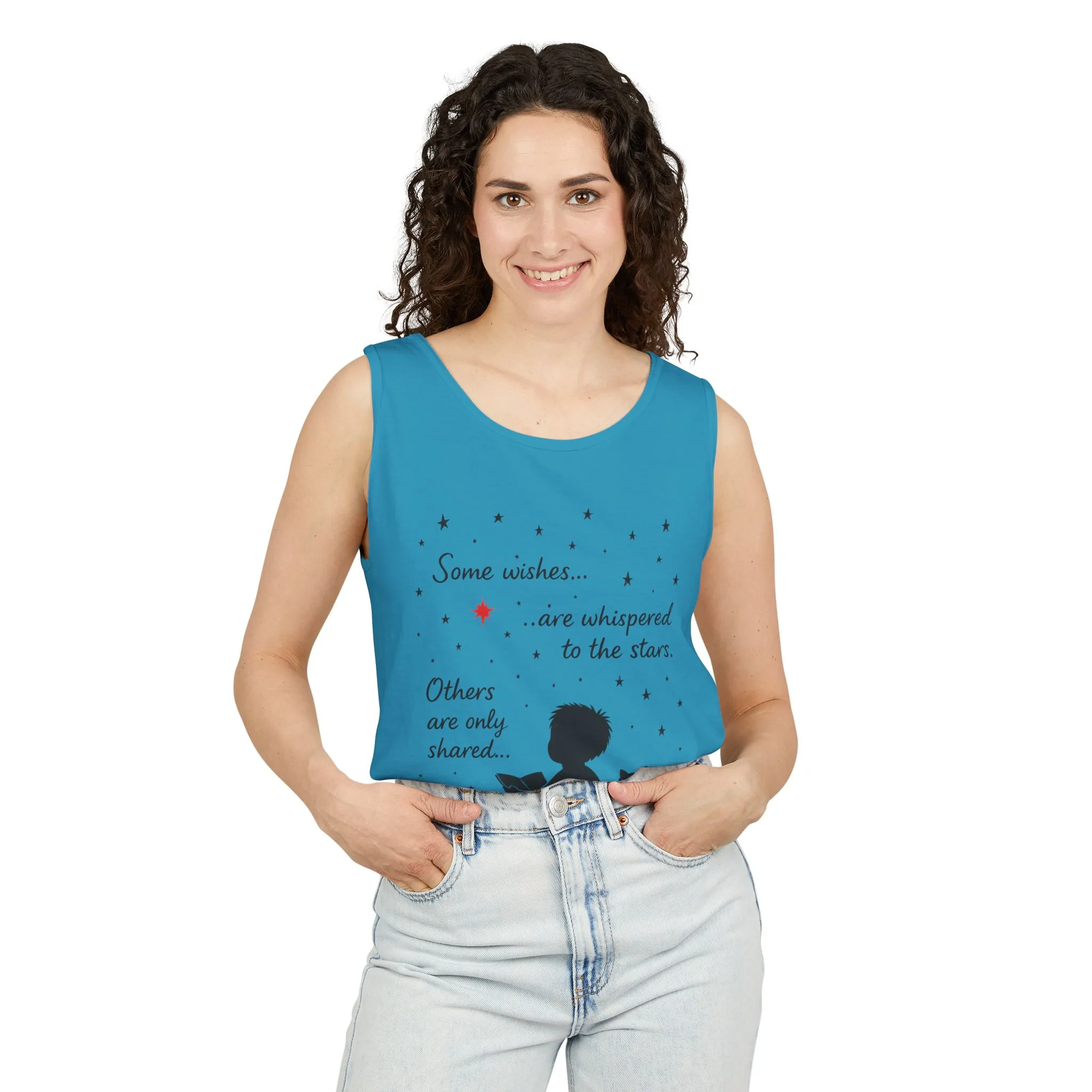 Whimsical Cat Lover's Tank Top, Inspirational Quote Top, Womens Garment-Dyed Summer Shirt, Gifts for Cat Moms, Casual Wear, Pet [...] - Image 41