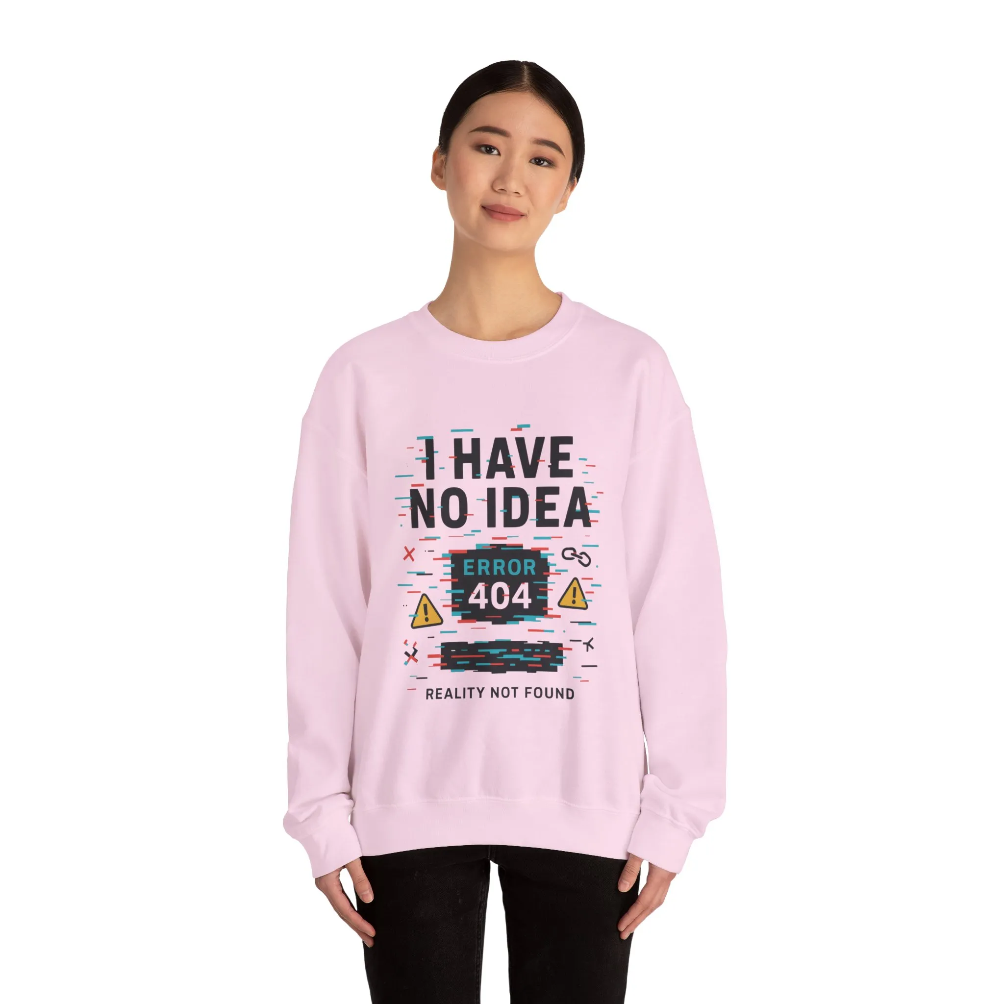 Error 404 Humor Crewneck Sweatshirt, Comfy Unisex Oversized Sweater, Fun Casual Wear, Tech Lover Gift, Everyday Loungewear - Image 44