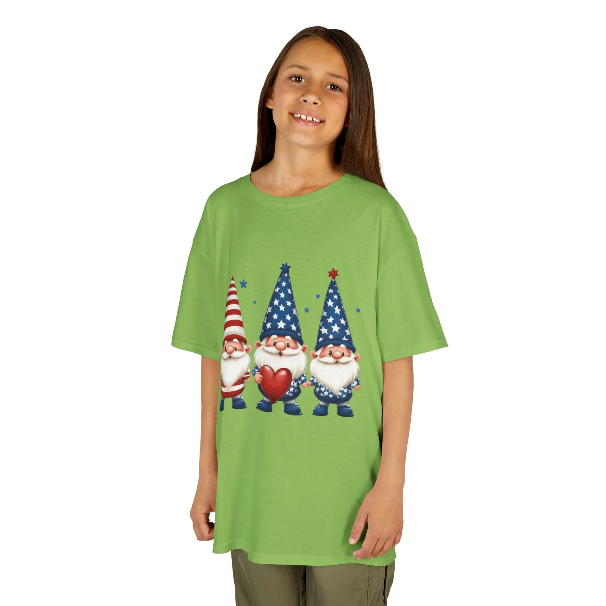 Patriotic Gnome Kids Tee, Cute 4th of July Shirt, Adorable Summer Outfit, Kids Casual Wear, Independence Day Gift - Image 20