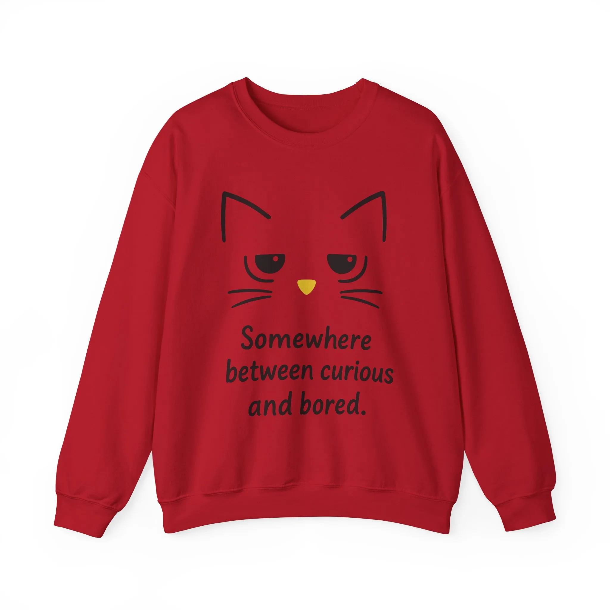 Whimsical Cat Crewneck Womens Sweatshirt, Cozy Relaxed Wear, Perfect Gift for Cat Lovers, Casual Everyday Style - Image 28