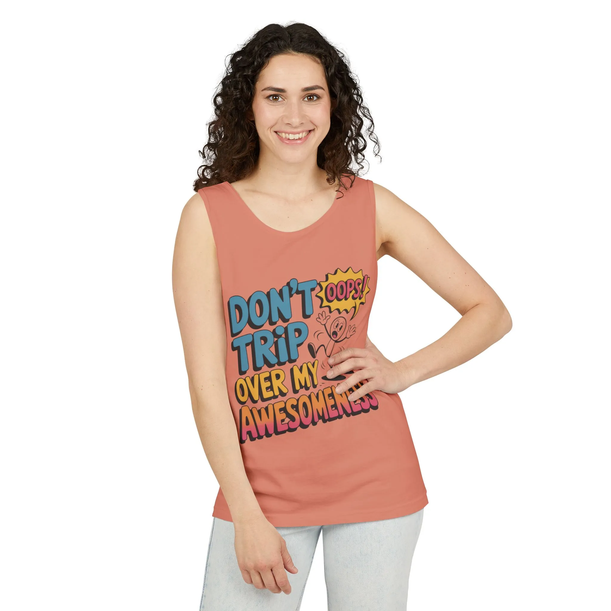 Funny Graphic Tank Top, Don't Trip Over My Awesomeness Tank, Womens Cotton Tank for Casual Wear, Gift for Friends, Birthday Gift, Humor Tee - Image 39