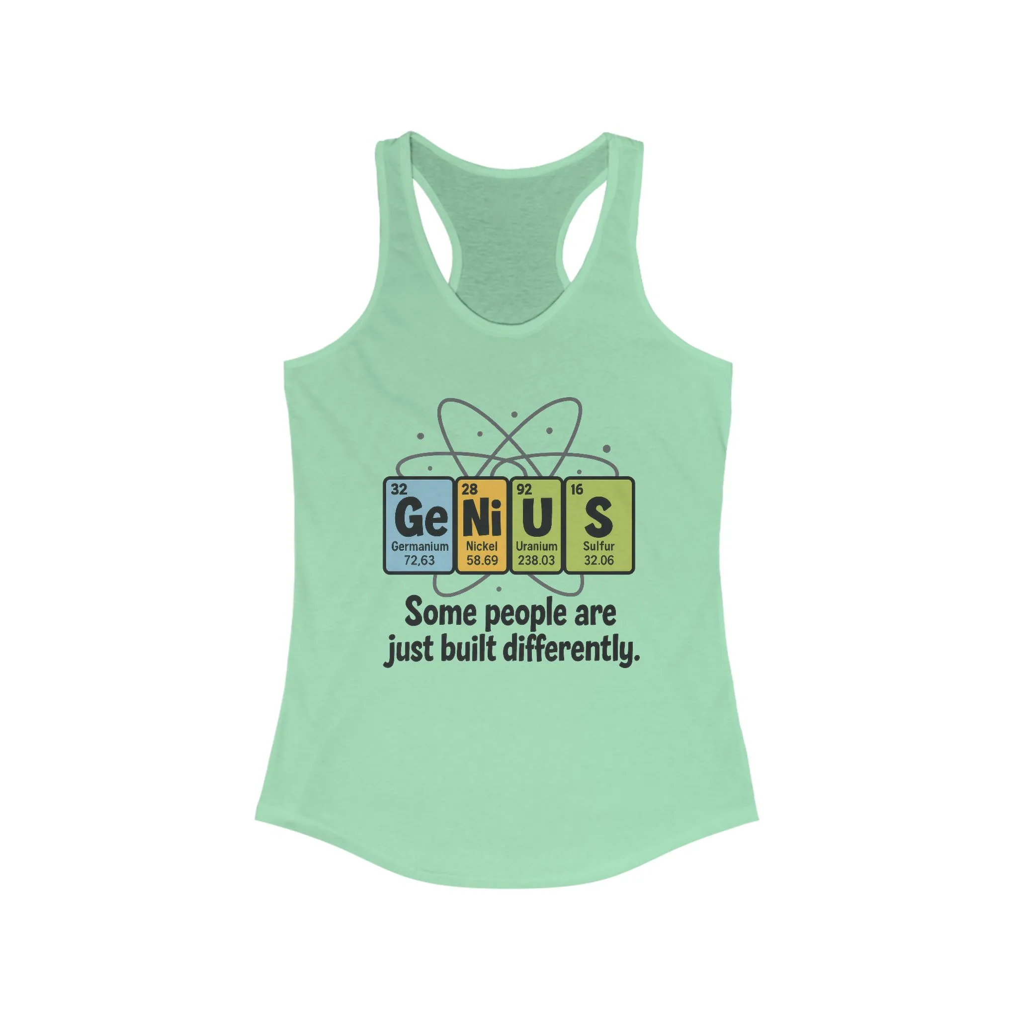 Funny Womens Genius Tank Top, Funny Science Tee, Nerdy Humor Shirt, Periodic Table Nerd Shirt, Science Humor Tank - Image 7