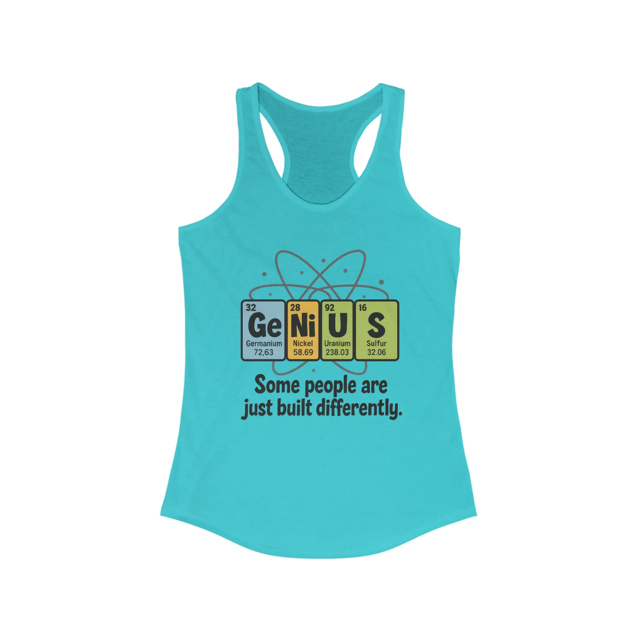 Funny Womens Genius Tank Top, Funny Science Tee, Nerdy Humor Shirt, Periodic Table Nerd Shirt, Science Humor Tank - Image 9