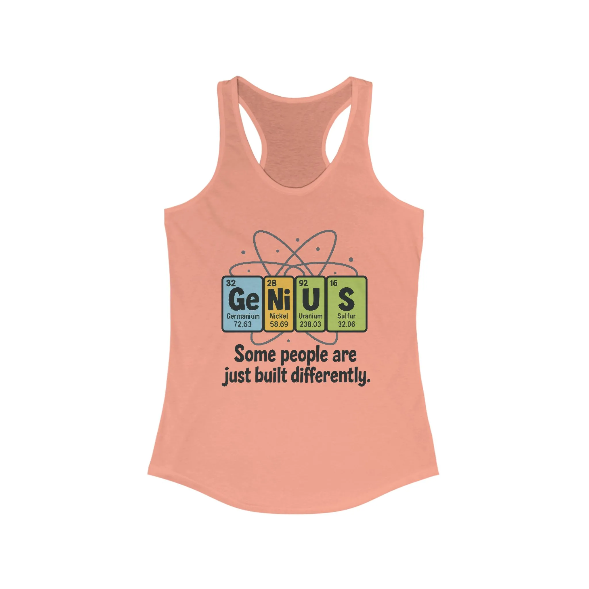 Funny Womens Genius Tank Top, Funny Science Tee, Nerdy Humor Shirt, Periodic Table Nerd Shirt, Science Humor Tank - Image 19