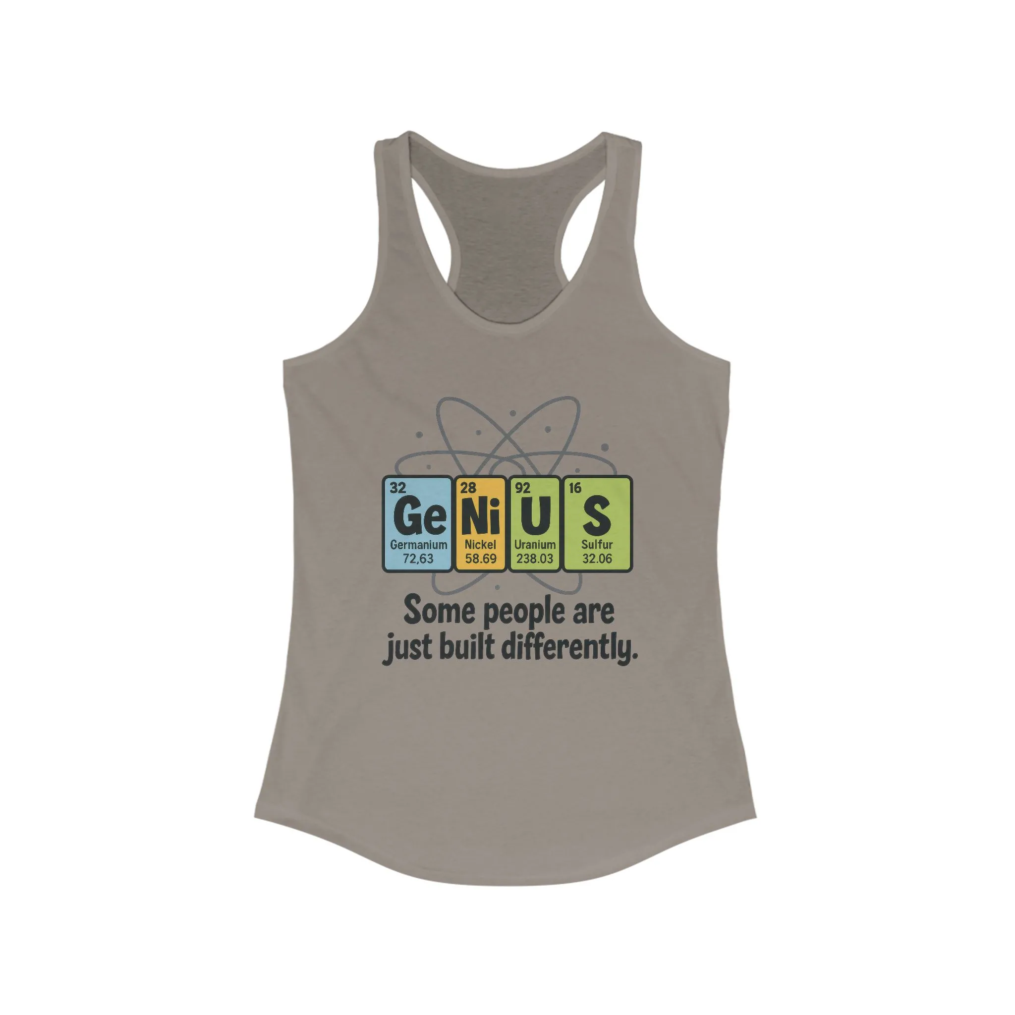 Funny Womens Genius Tank Top, Funny Science Tee, Nerdy Humor Shirt, Periodic Table Nerd Shirt, Science Humor Tank - Image 21