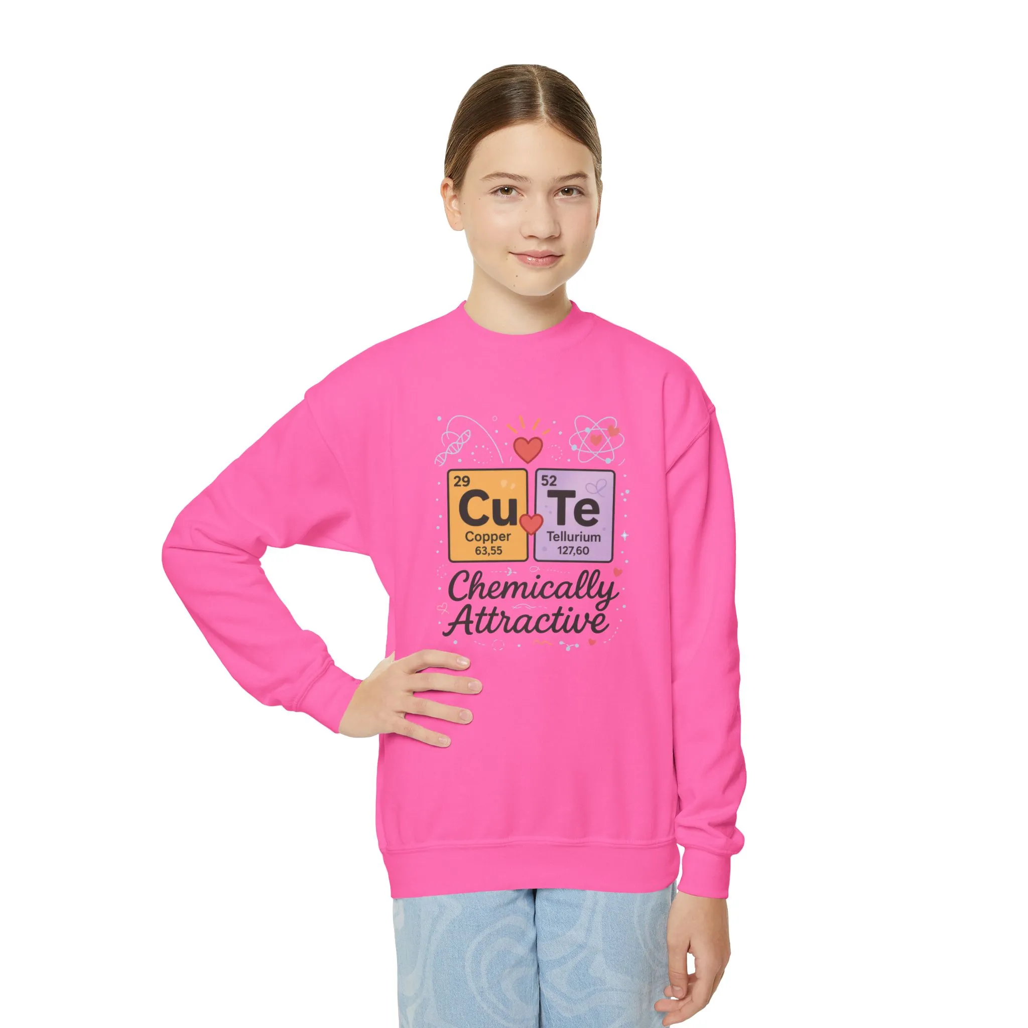 CuTe Teen Crewneck Sweatshirt, Science Sweatshirt for Girls, Chemically STEM Sweatshirt, Nerdy Gift for Teens, Funny Gift for Science Lovers - Image 14