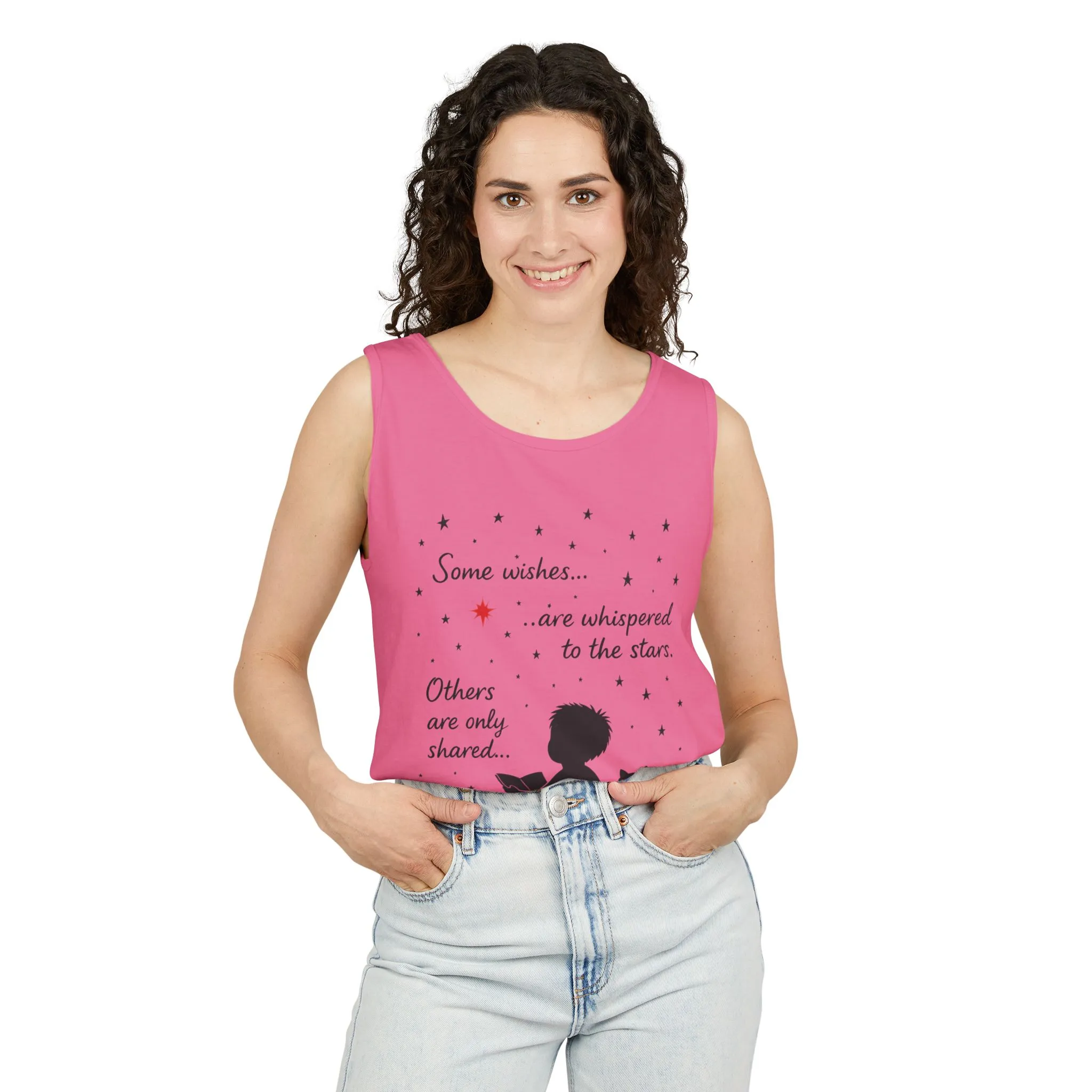 Whimsical Cat Lover's Tank Top, Inspirational Quote Top, Womens Garment-Dyed Summer Shirt, Gifts for Cat Moms, Casual Wear, Pet [...] - Image 32
