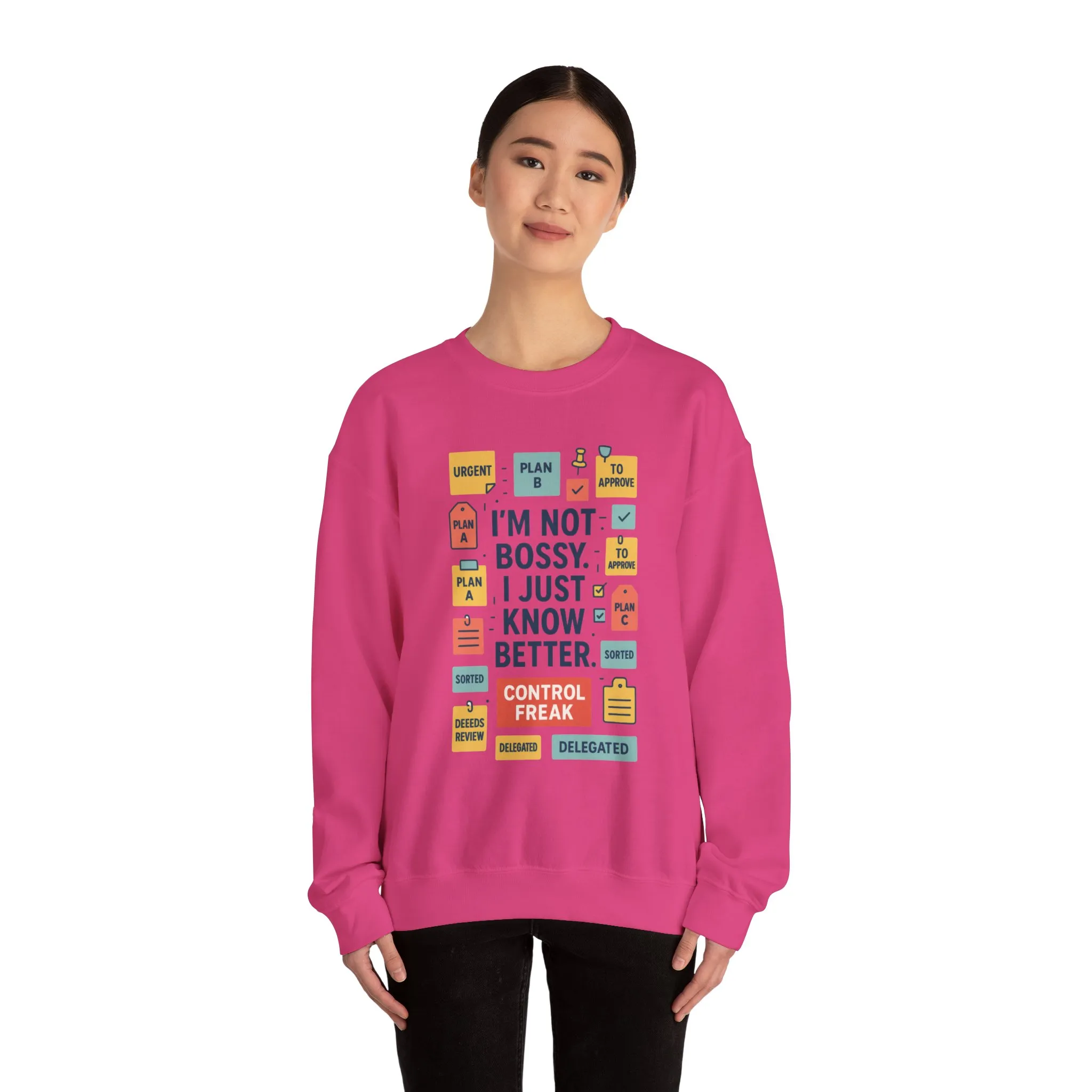 Funny Womens Control Freak Sweatshirt, Bold Sarcastic Quote Pullover, Ideal Gift for Bossy Friends, Funny Womens Sweatshirt - Image 26