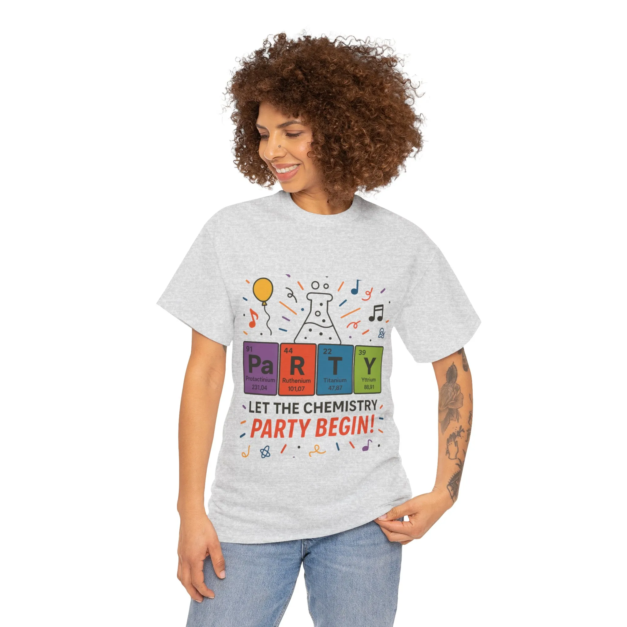 Funny Chemistry Party T-Shirt, Periodic Table PaRTY Tee, Unisex Science Humor Shirt, Gift for Chemistry Teacher,Science Tee, Nerdy Pun Shirt - Image 34