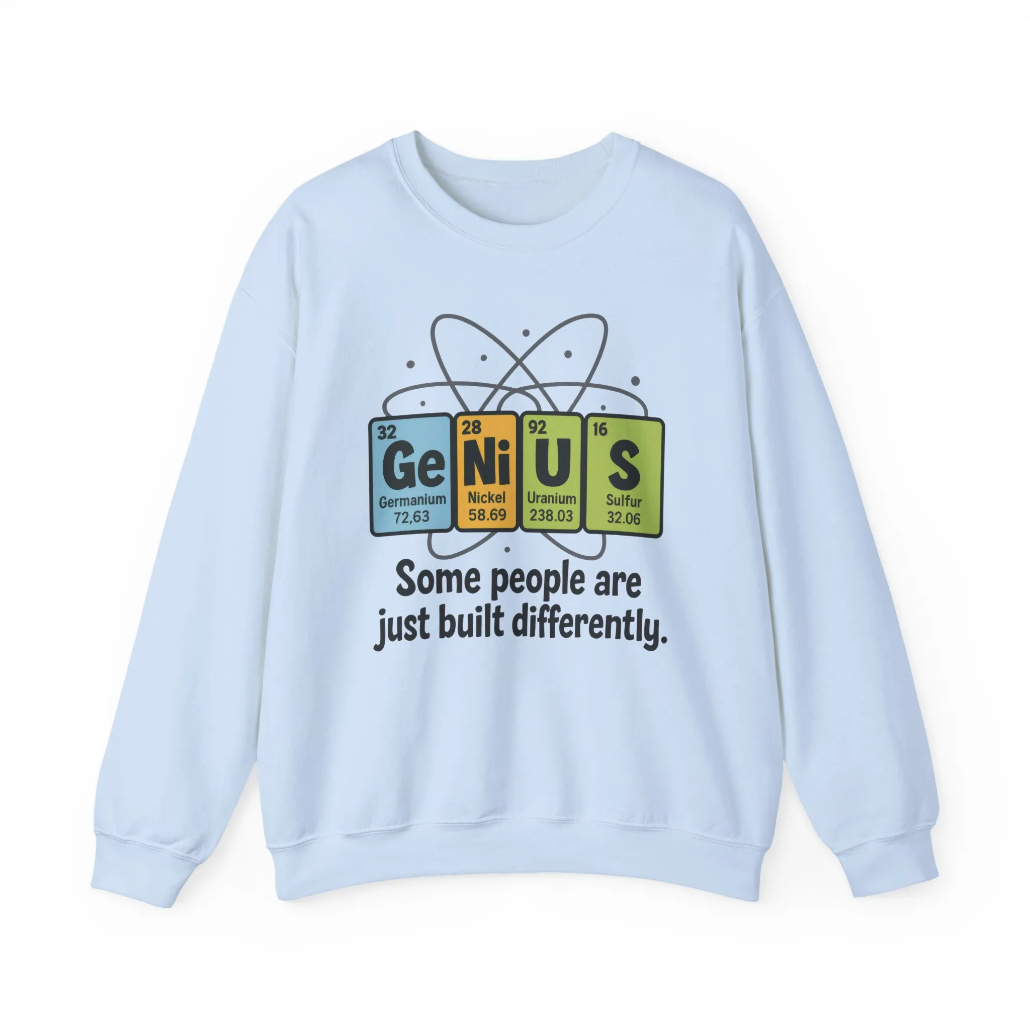 Funny Womens Science Sweatshirt, Genius Periodic Table Pullover, Nerdy Chemistry Gift for Her, Funny Gift for Nerds, Science Geek Apparel - Image 28