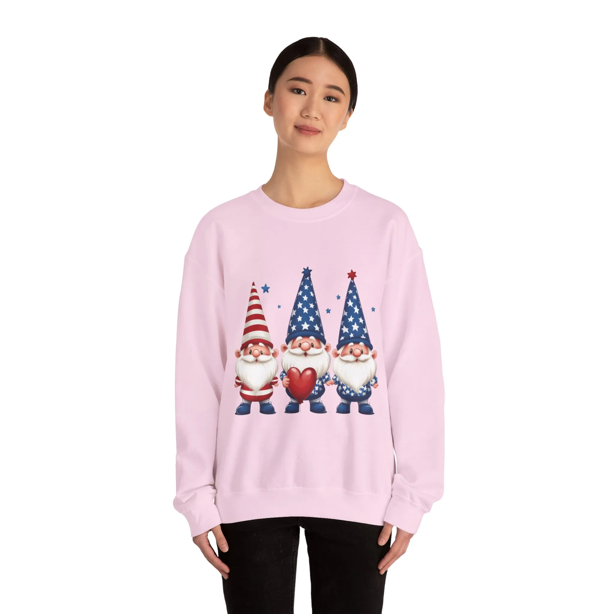 Patriotic Gnome Sweatshirt, Cozy Casual Wear for Independence Day, Gift for Gnome Lovers, 4th of July Apparel, All-Year Comfort - Image 32