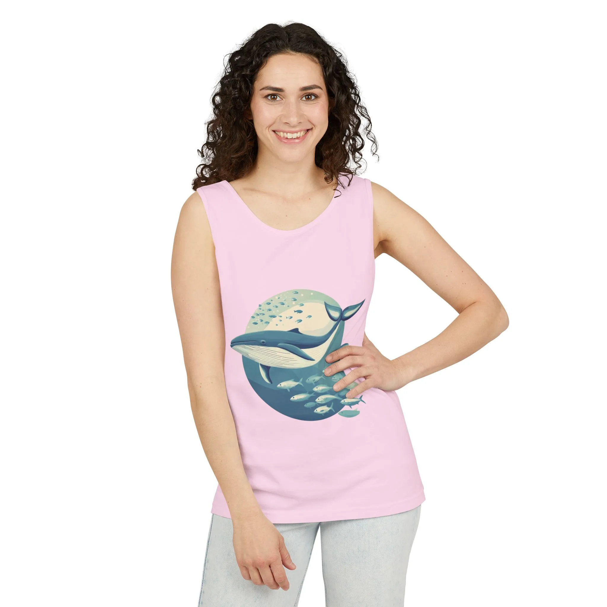 Ocean-Inspired Unisex Tank Top, Whale Design Shirt, Summer Casual Wear, Beach Vibes Gift, Eco-Friendly Fashion - Image 46