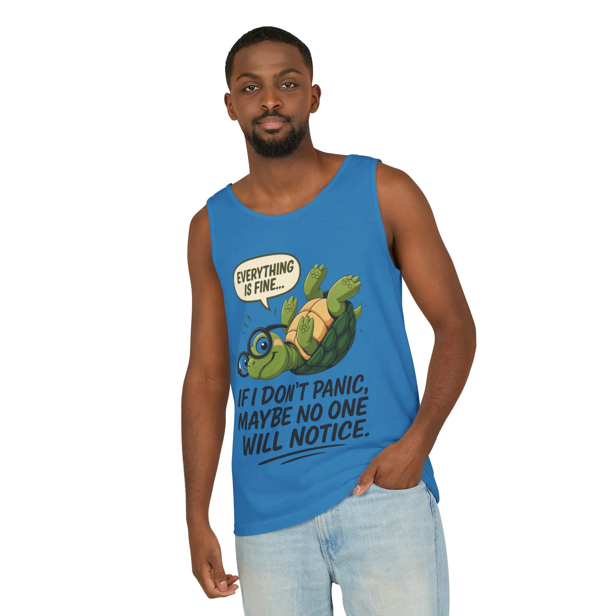 Mens Funny Turtle Graphic Tank Top, Summer Apparel, Gift for Animal Lovers, Beach Day Essentials, Mens Casual Wear, Relaxed Vibes - Image 32