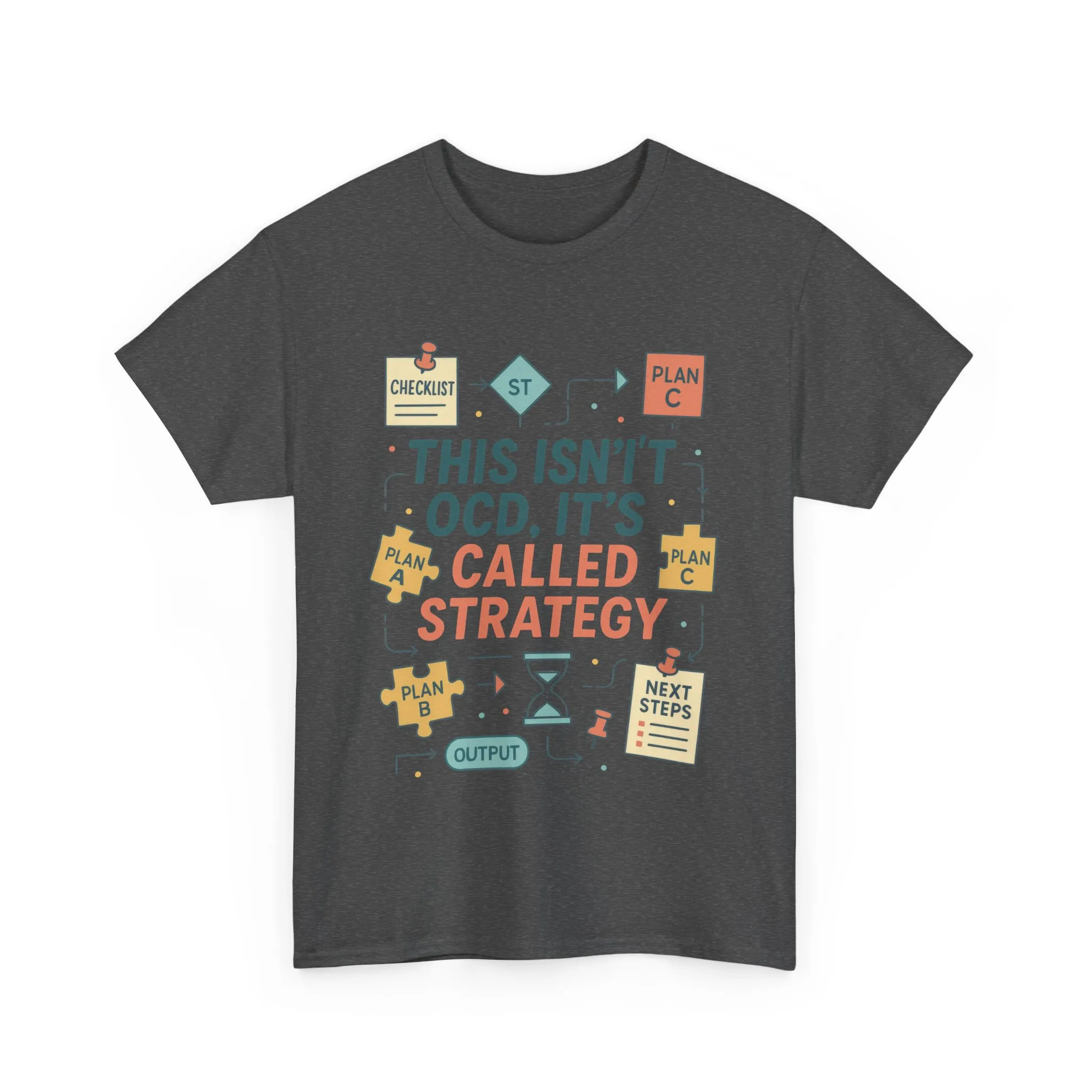 Funny Womens Strategy T-Shirt, This Isnt OCD Its Called Strategy, Planner Girl Gift Tee, Gift for Strategists, Office Humor Top - Image 10