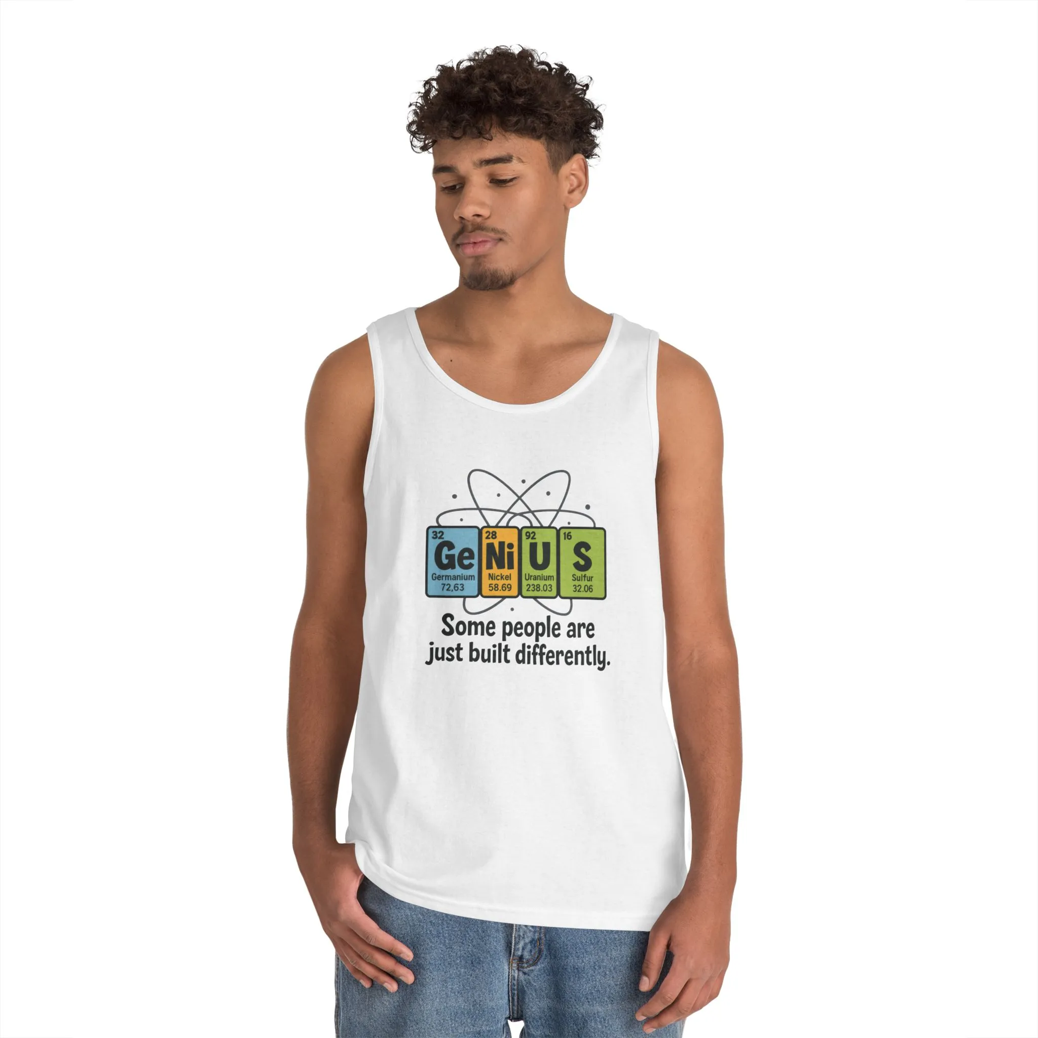 Funny Mens Genius Tank Top, Nerdy Humor Shirt, Periodic Table Shirt, Science Humor Tank, A Funny Gift for Science Lovers, Teachers - Image 6