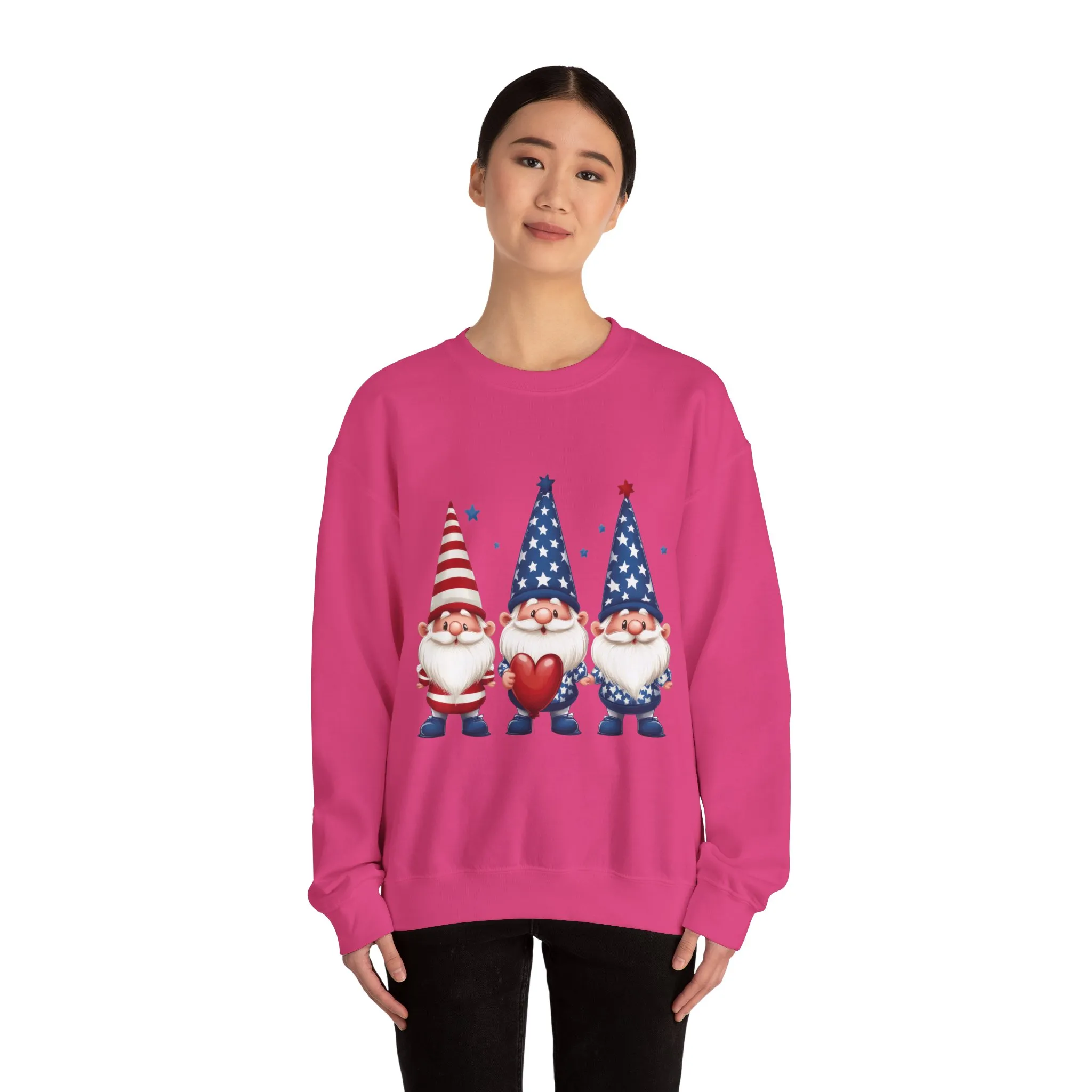 Patriotic Gnome Sweatshirt, Cozy Casual Wear for Independence Day, Gift for Gnome Lovers, 4th of July Apparel, All-Year Comfort - Image 35