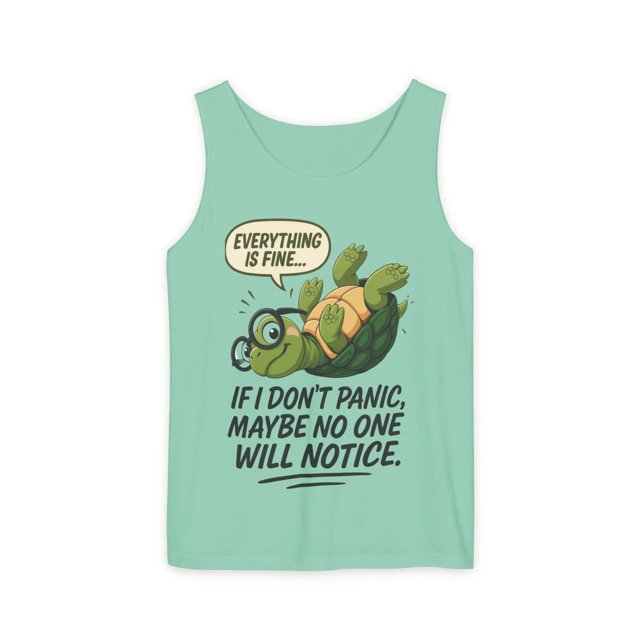 Mens Funny Turtle Graphic Tank Top, Summer Apparel, Gift for Animal Lovers, Beach Day Essentials, Mens Casual Wear, Relaxed Vibes - Image 7