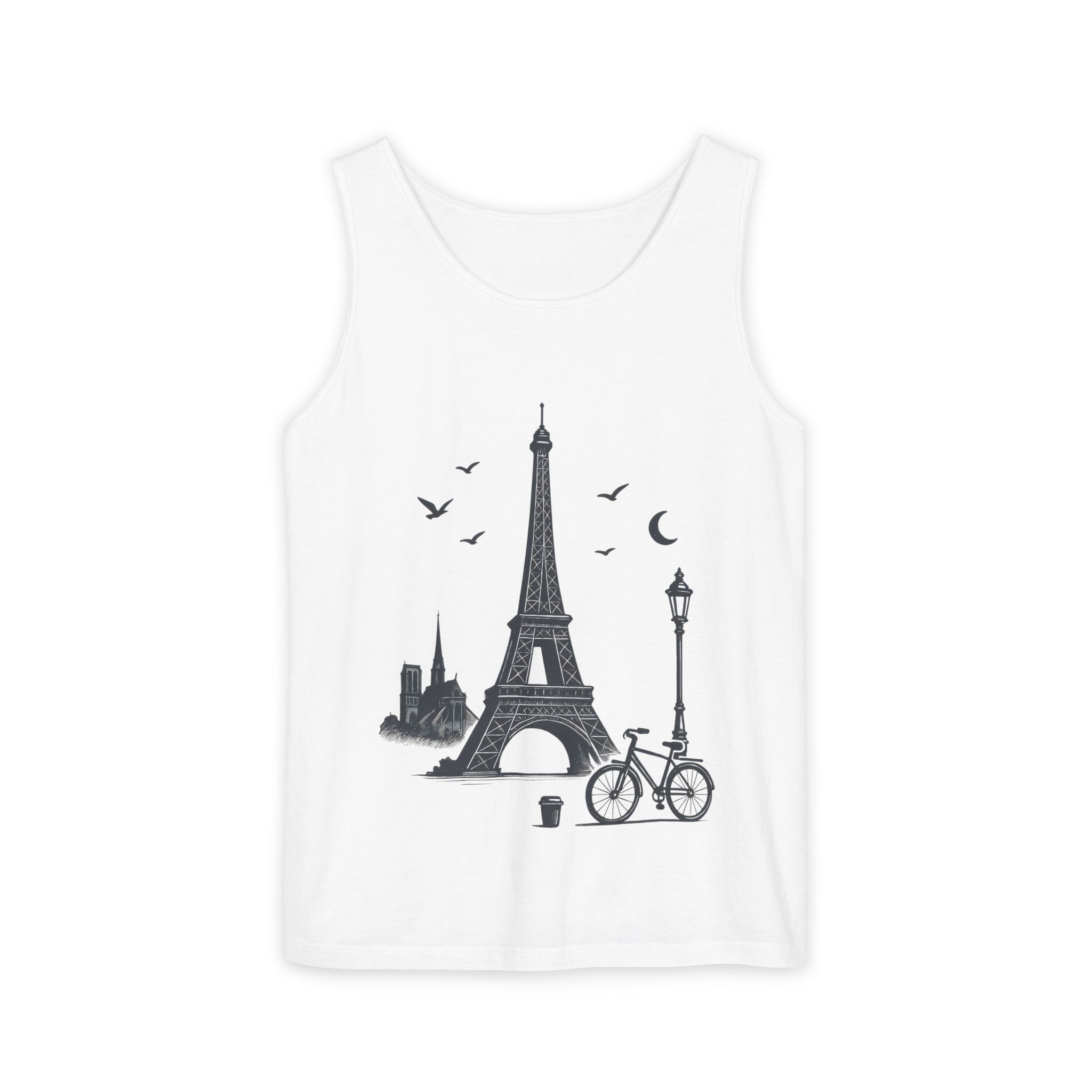 Parisian Dreams Tank Top, Unisex Summer Wear, Graphic Tee, Travel Inspired Apparel, Vacation Outfit, Casual Tank for All Occasions - Image 5