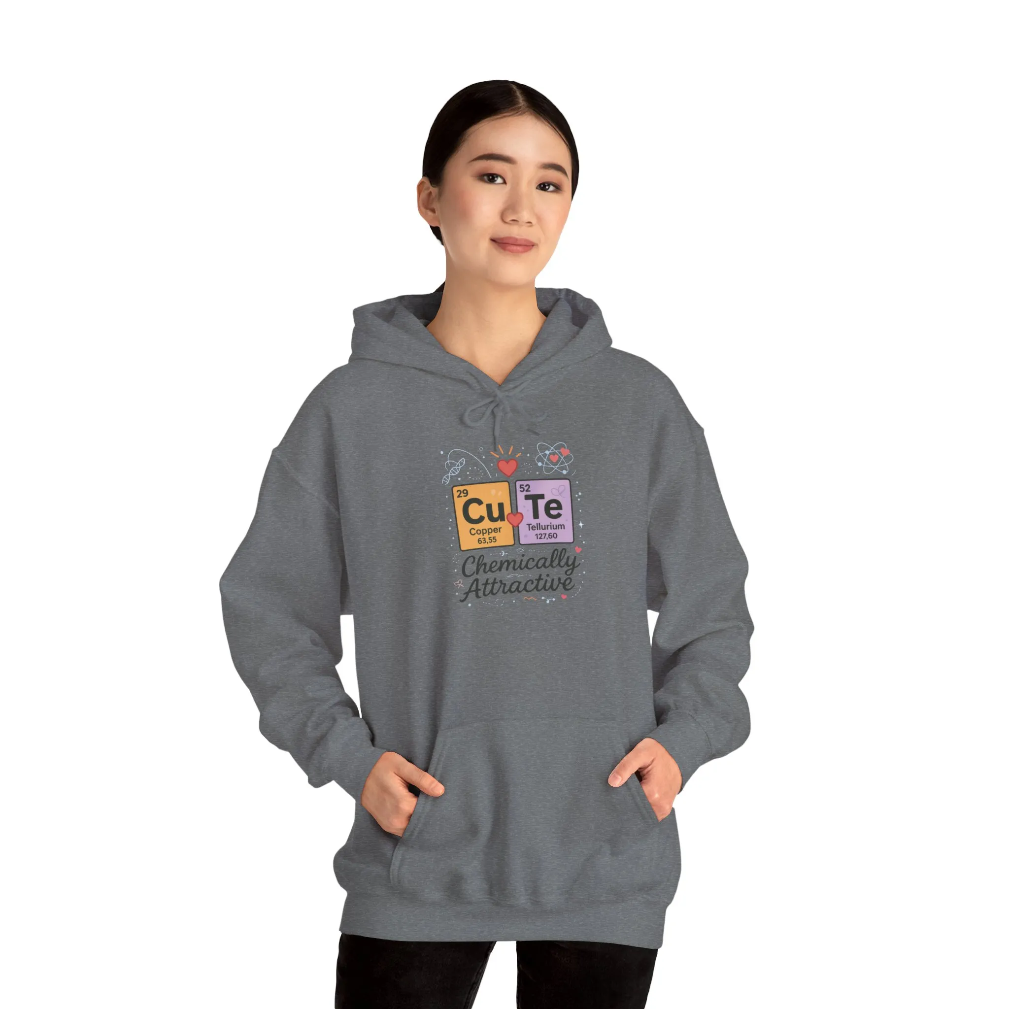 Cute Chemistry Hoodie for Women, CuTe Periodic Table Sweatshirt, Chemically Attractive Science Gift for Her, Great for Birthdays & Holidays - Image 5