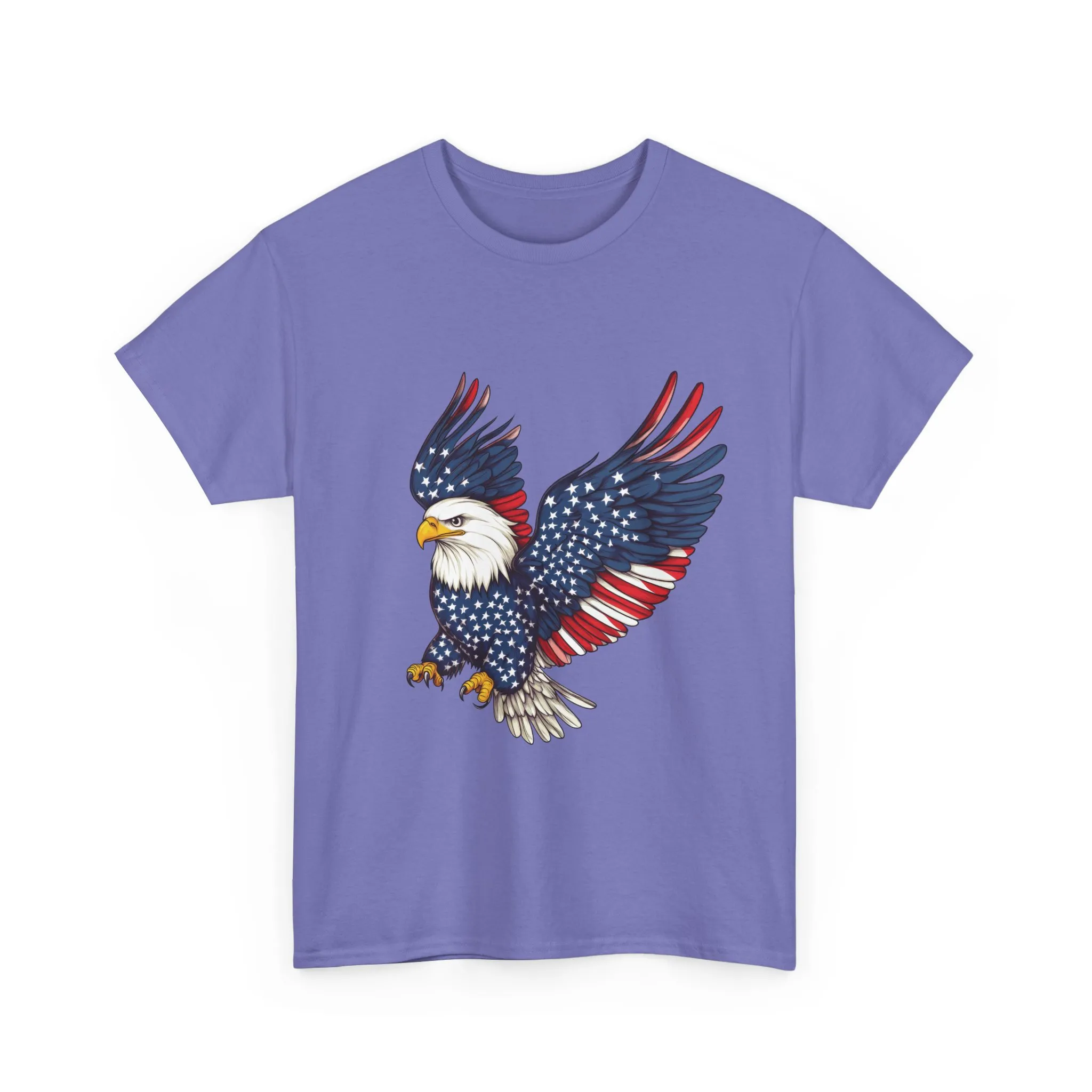 Patriotic Eagle Tee, Unisex Heavy Cotton T-Shirt for Independence Day, Memorial Day, Veterans Day, Gift for Nature Lovers, Casual Wear - Image 29