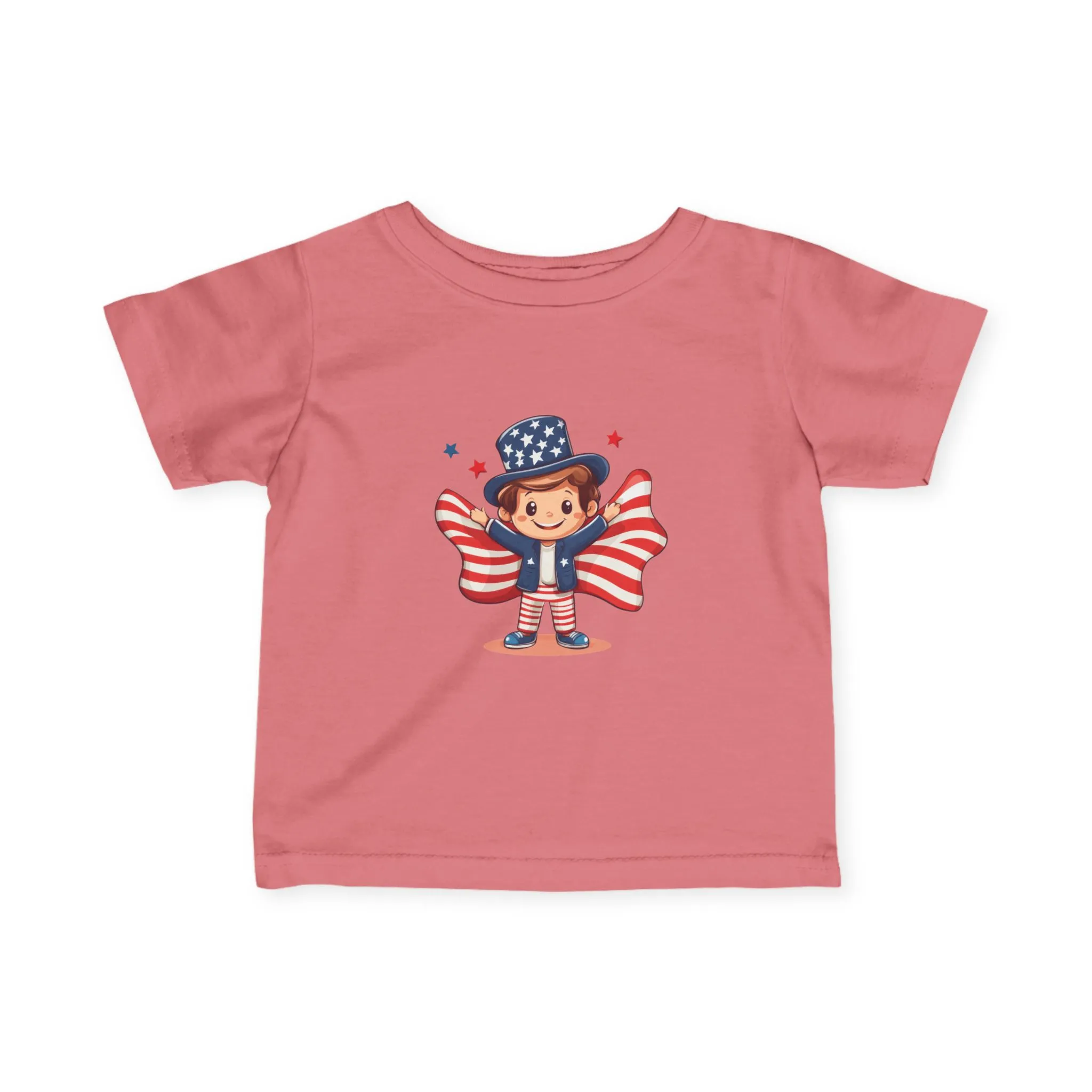 Patriotic Infant Tee, Cute Kid T-Shirt for 4th of July, Baby Independence Day Shirt, Toddler Flag Outfit, American Spirit Clothes - Image 25