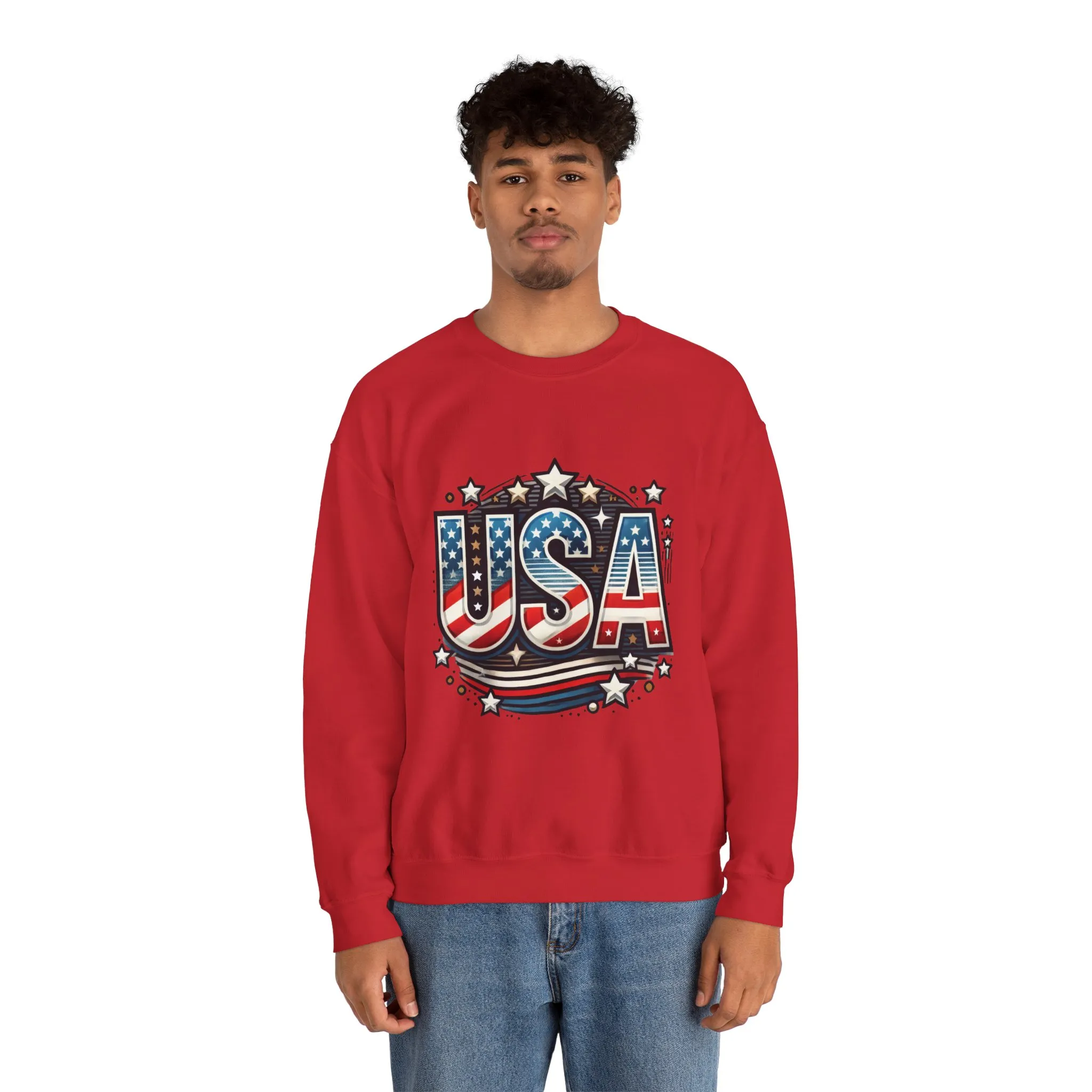 USA Pride Crewneck Sweatshirt, Comfortable Unisex Top, Great for Fourth of July, Independence Day, Everyday Wear, Cozy Gift - Image 33