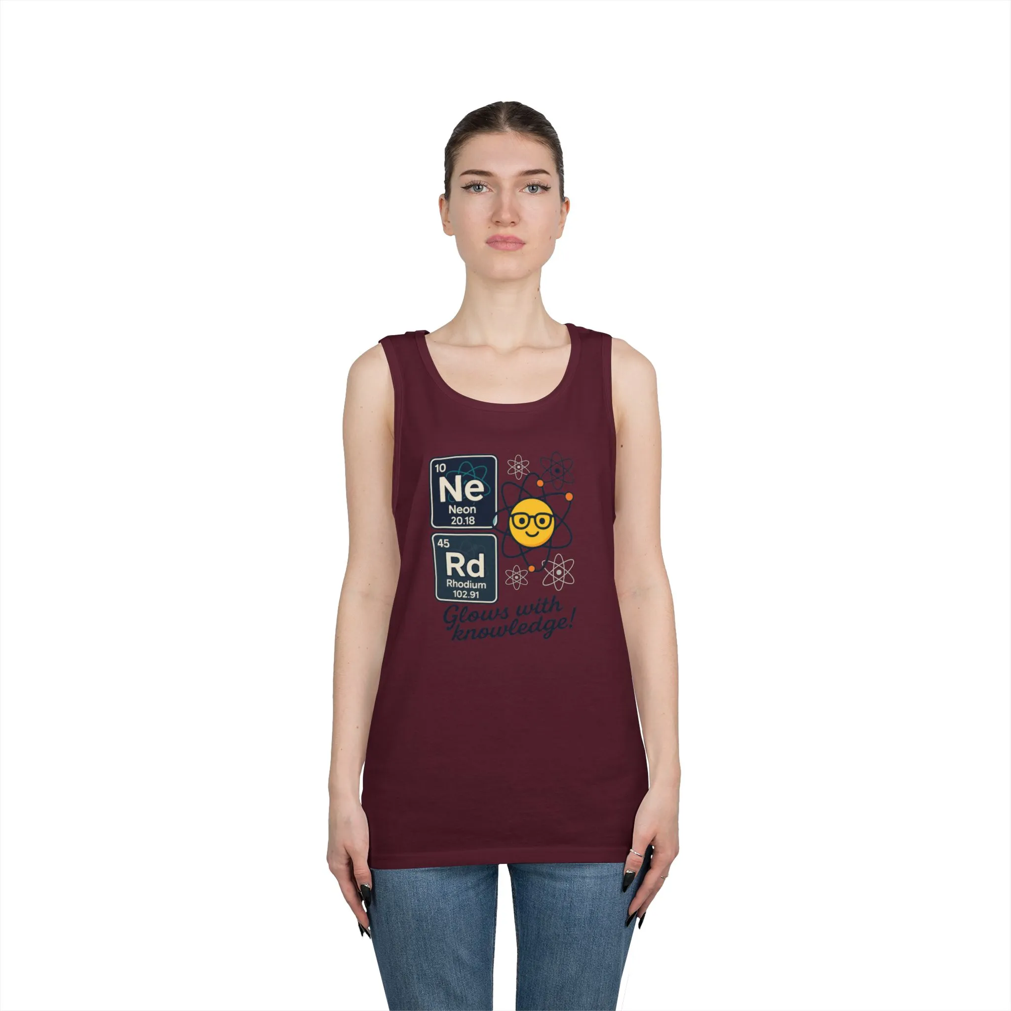 Nerd Tank Top for Men, Funny Science Shirt, Periodic Table Sleeveless Tee, Geeky Workout Shirt, Gift for Teachers, gift for Science Events - Image 3