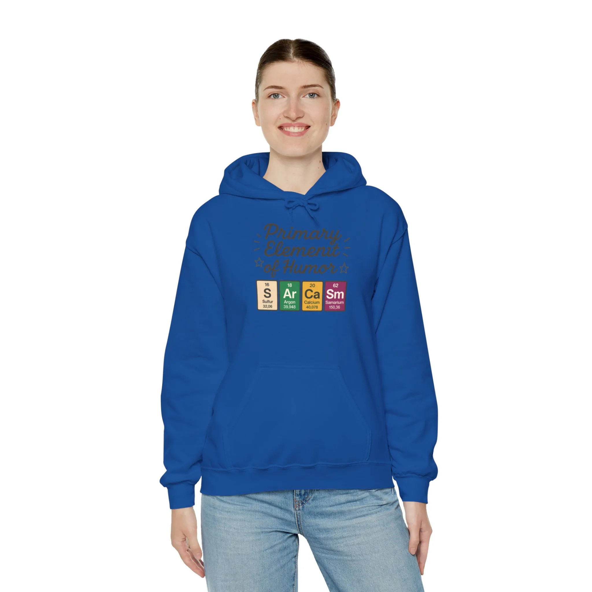 Sarcasm Hoodie for Women, Funny Chemistry Hoodie, Primary Element of Humor Science Sweatshirt, Nerdy Gift for Her - Image 24