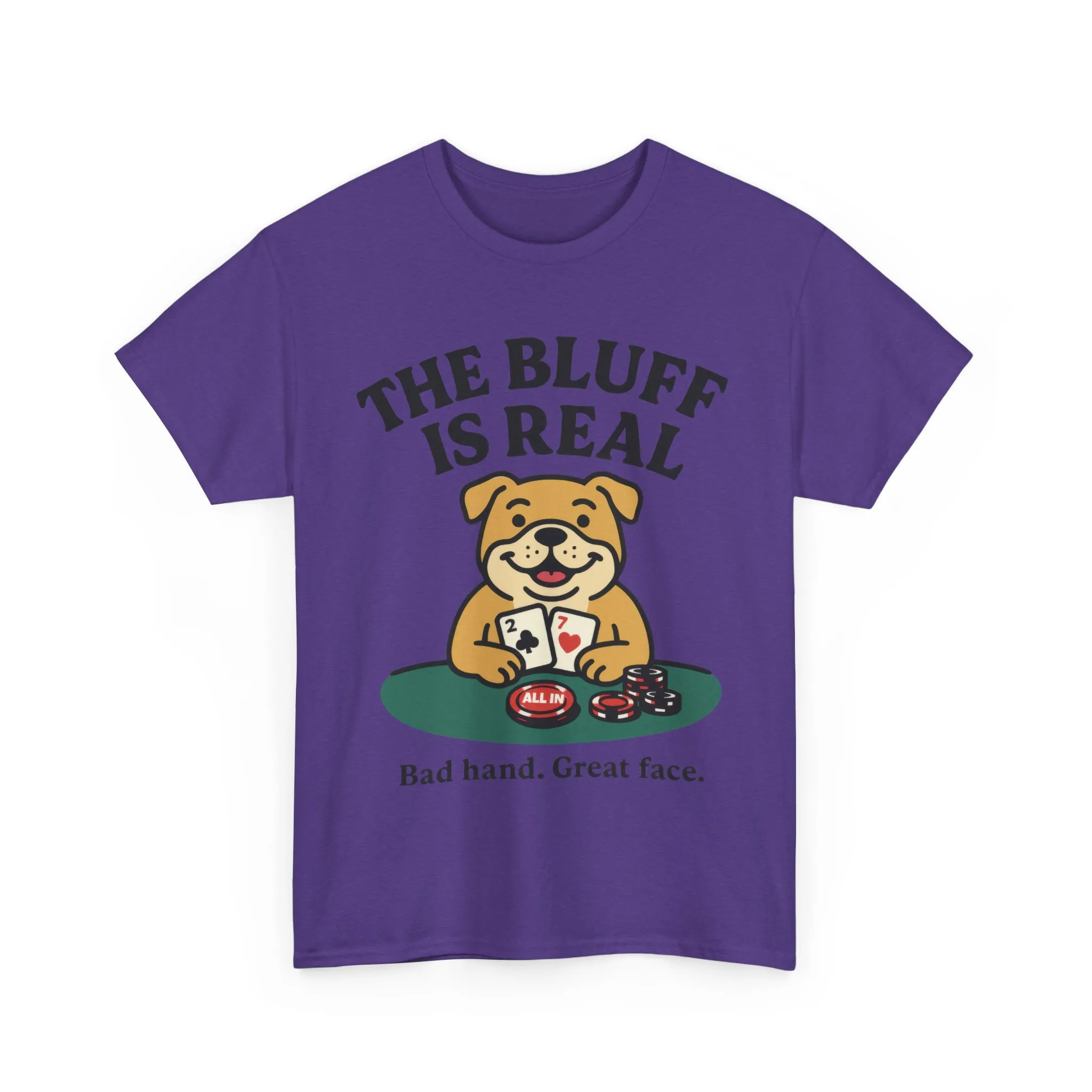 Funny Dog Poker Tee, The Bluff is Real, Animal Lover Gift, Unisex Casino Humor Gift, Poker Night Apparel, Cute Pet Humor T-Shirt - Image 31