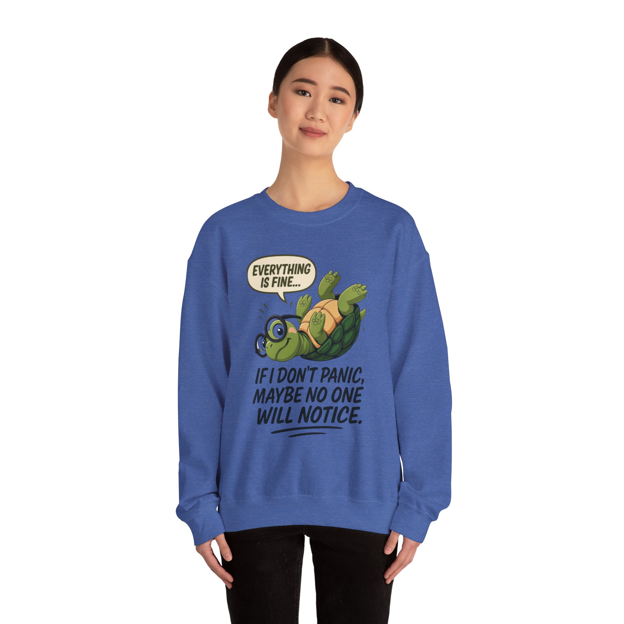 Casual Humor Unisex Sweatshirt, Perfect Gift for Anxiety Relief, Social Anxiety Joke, Quirky Graphic Sweatshirt, Introvert Humor Gift - Image 50