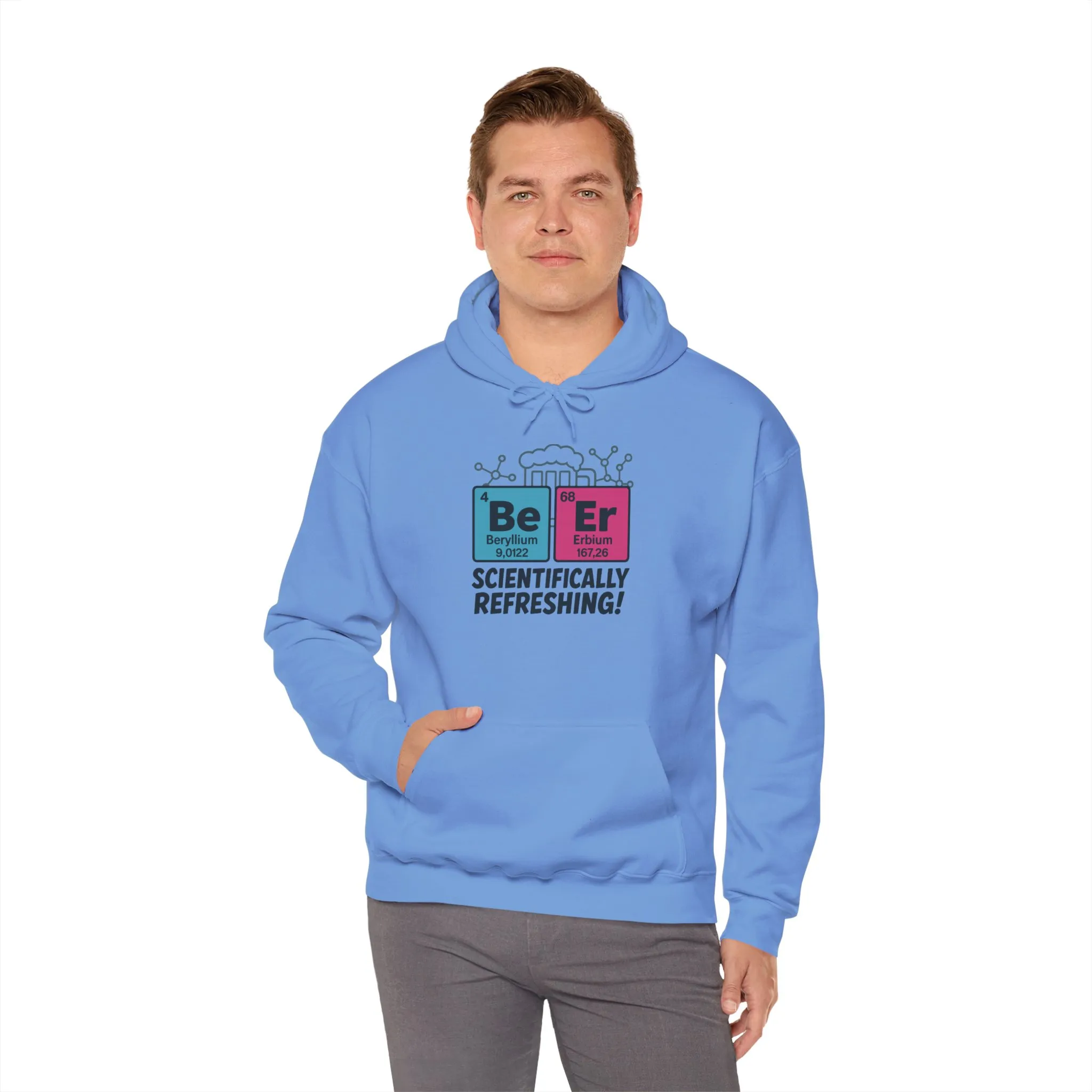 Scientifically Refreshing Beer Mens Hoodie, Gift for Beer Lovers, Science-Inspired Apparel, Perfect for Parties and Gatherings - Image 23
