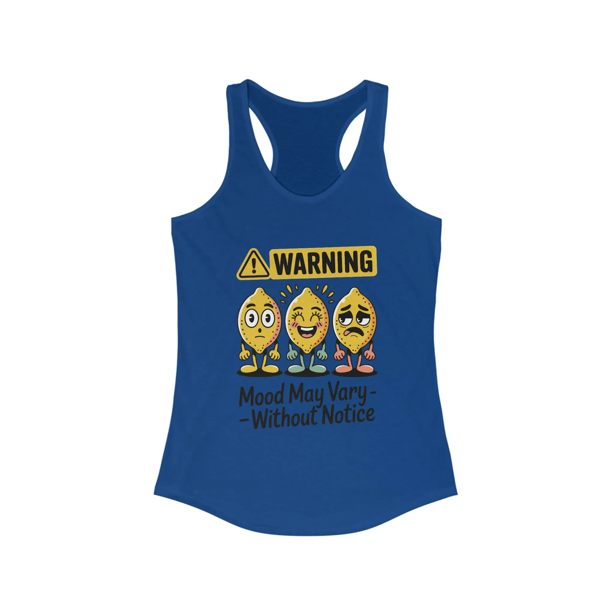 Warning Mood Vary Tank Top, Women's Sleeveless Shirt, Summer Casual Tee, Cute Graphic Racerback, Gift for Her - Image 13