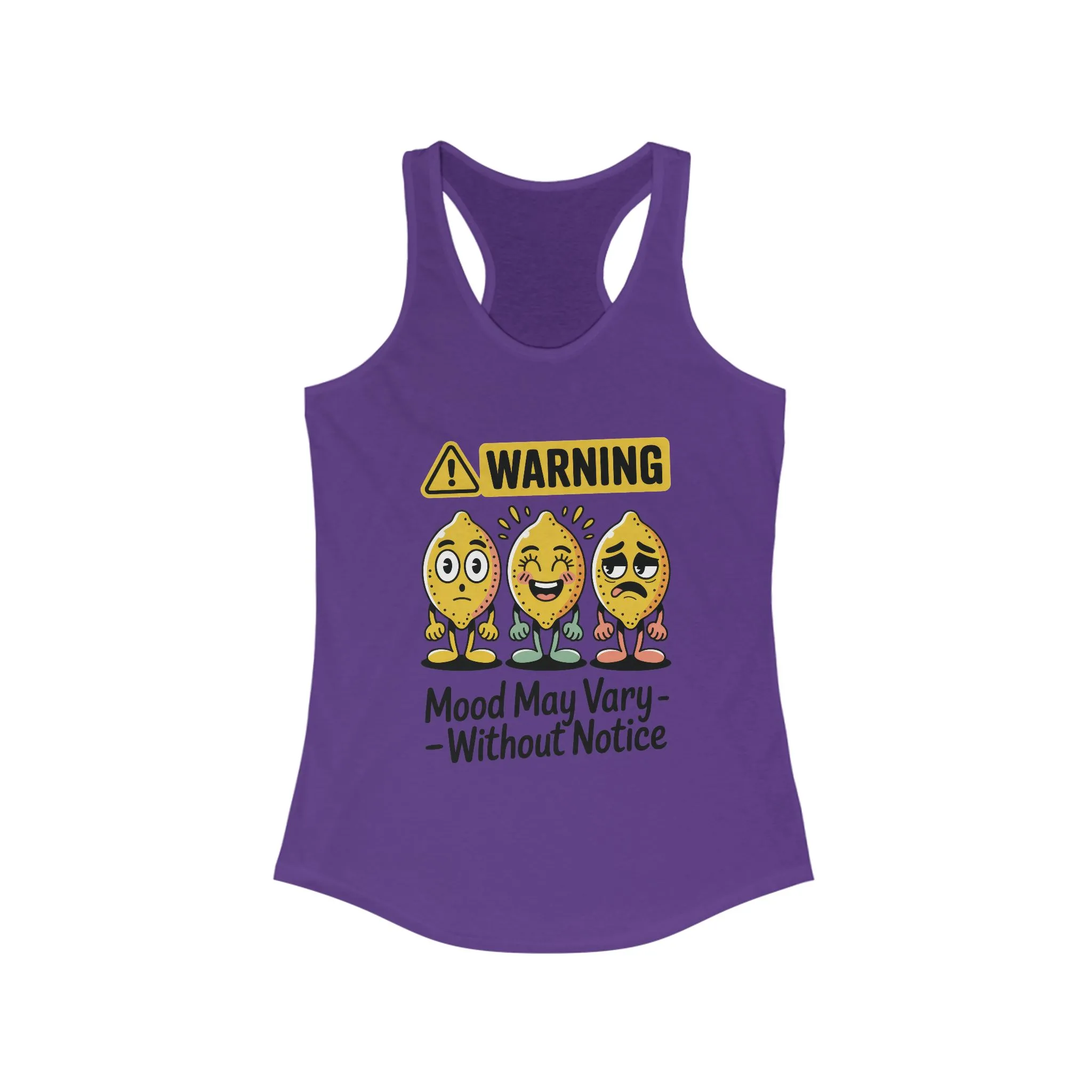 Warning Mood Vary Tank Top, Women's Sleeveless Shirt, Summer Casual Tee, Cute Graphic Racerback, Gift for Her - Image 15
