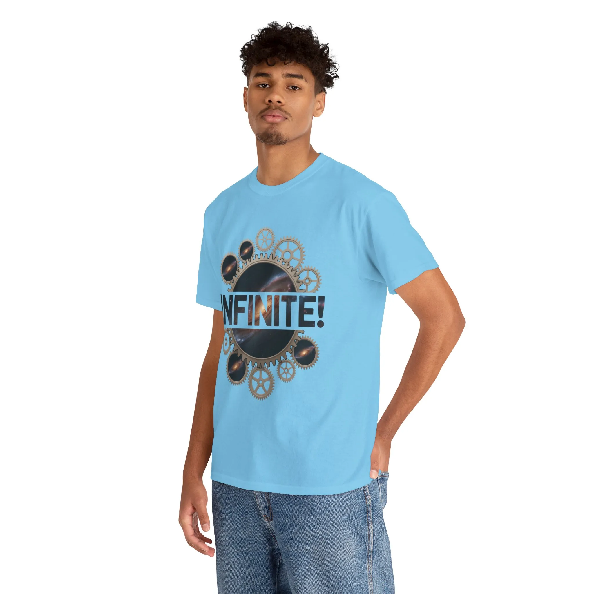 Steampunk Space Gears T-Shirt, Unisex Infinite Universe Graphic Tee, Cosmic Mechanical Design Tee for Sci-Fi & Engineering Lovers - Image 21