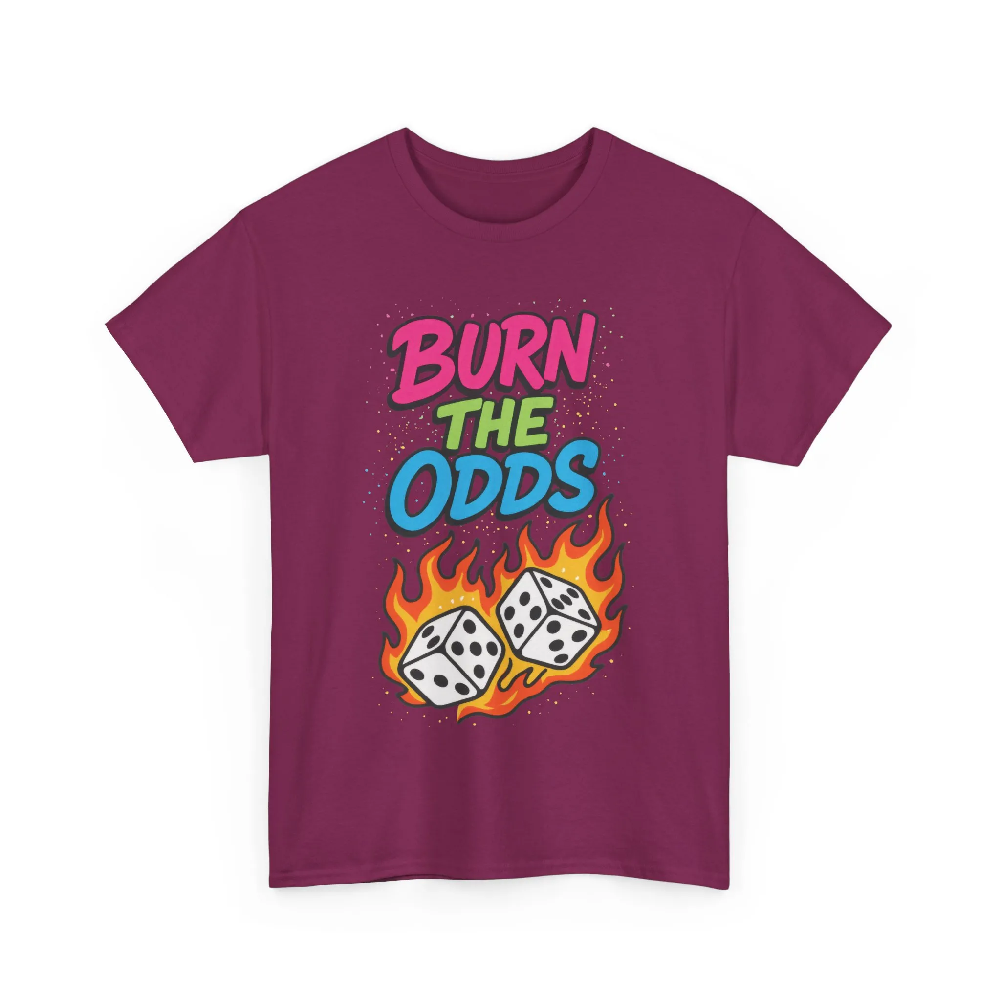 Burn the Odds Graphic Tee | Cool Casual Wear, Gaming Shirt, Unisex Cotton Tee, Dice Design T-Shirt, Gift for Gamers - Image 22