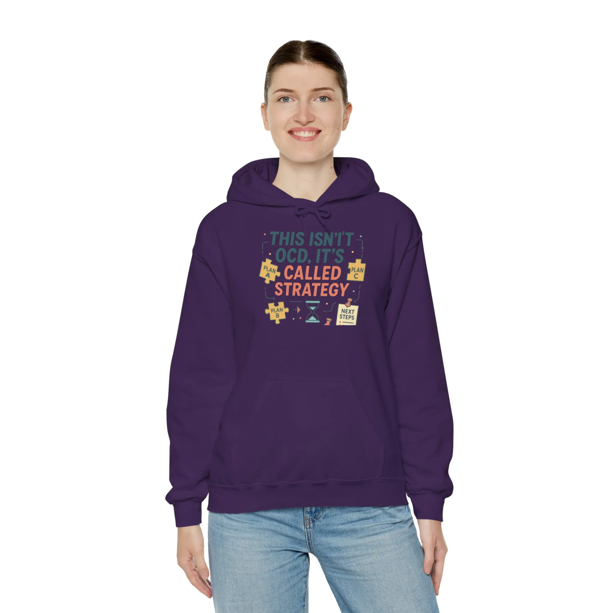 Strategic Humor Hoodie, Unisex Sweatshirt, Gift for Strategists, Funny Hoodie, Planner Gift, Cozy Stylish Sweatshirt, Relaxed Fit Hoody - Image 24