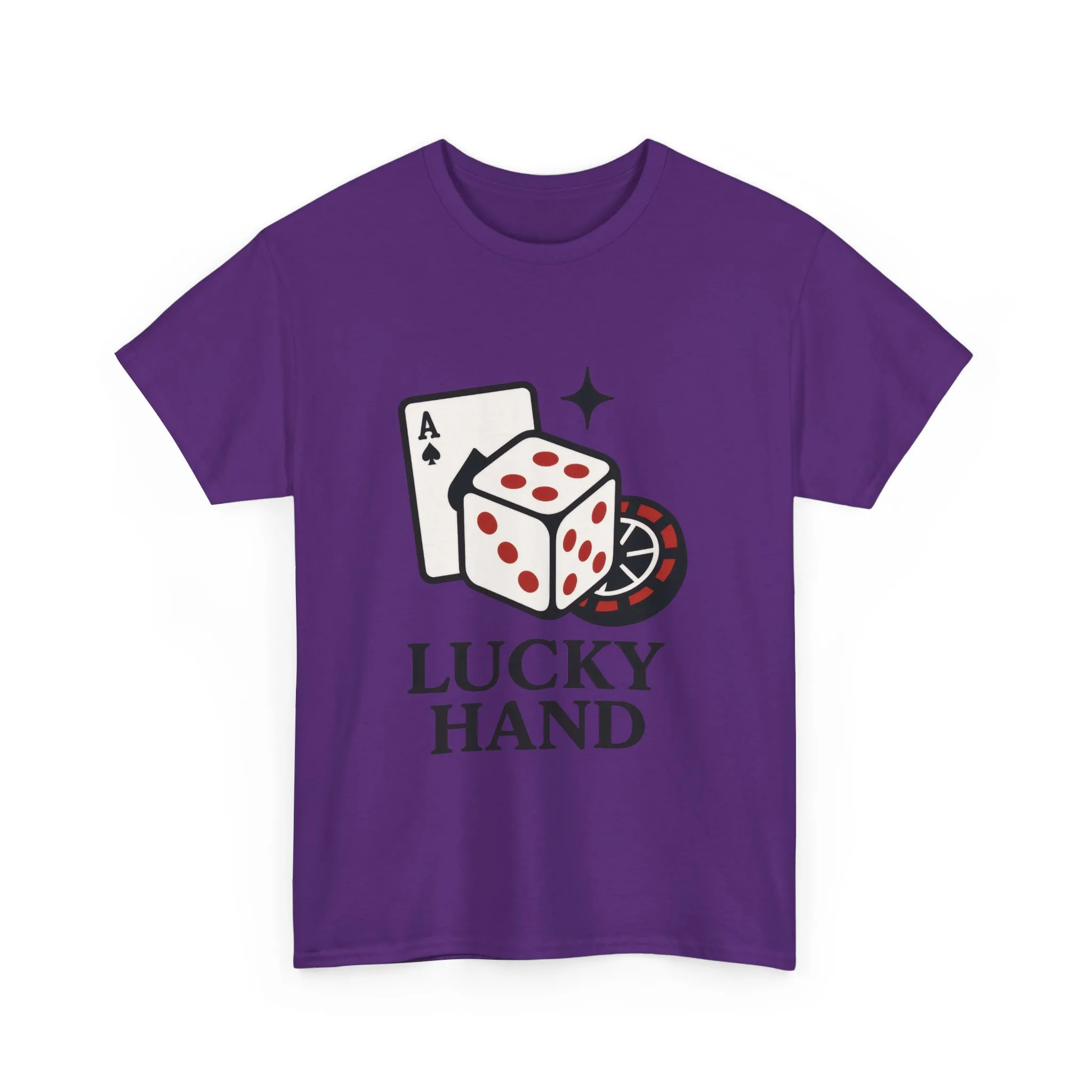 Lucky Hand Unisex Heavy Cotton Tee, Gambling Shirt, Casino Wear, Good Luck Gift, Poker T-Shirt, Casual Vintage Style - Image 19