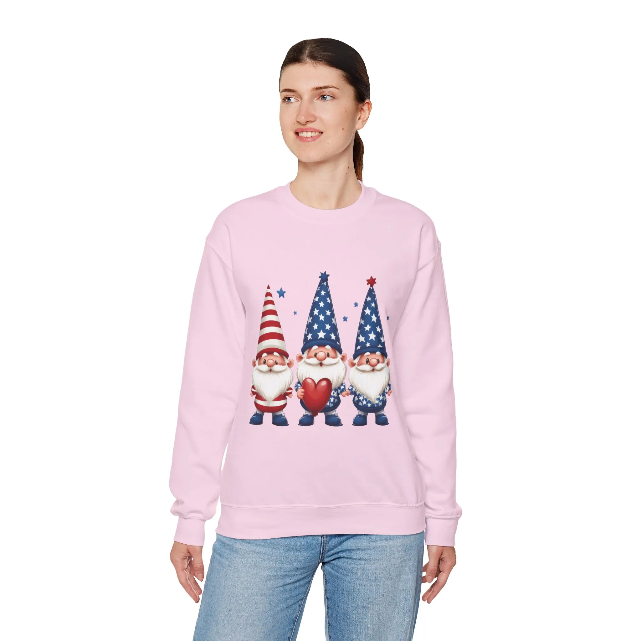 Patriotic Gnome Sweatshirt, Cozy Casual Wear for Independence Day, Gift for Gnome Lovers, 4th of July Apparel, All-Year Comfort - Image 33