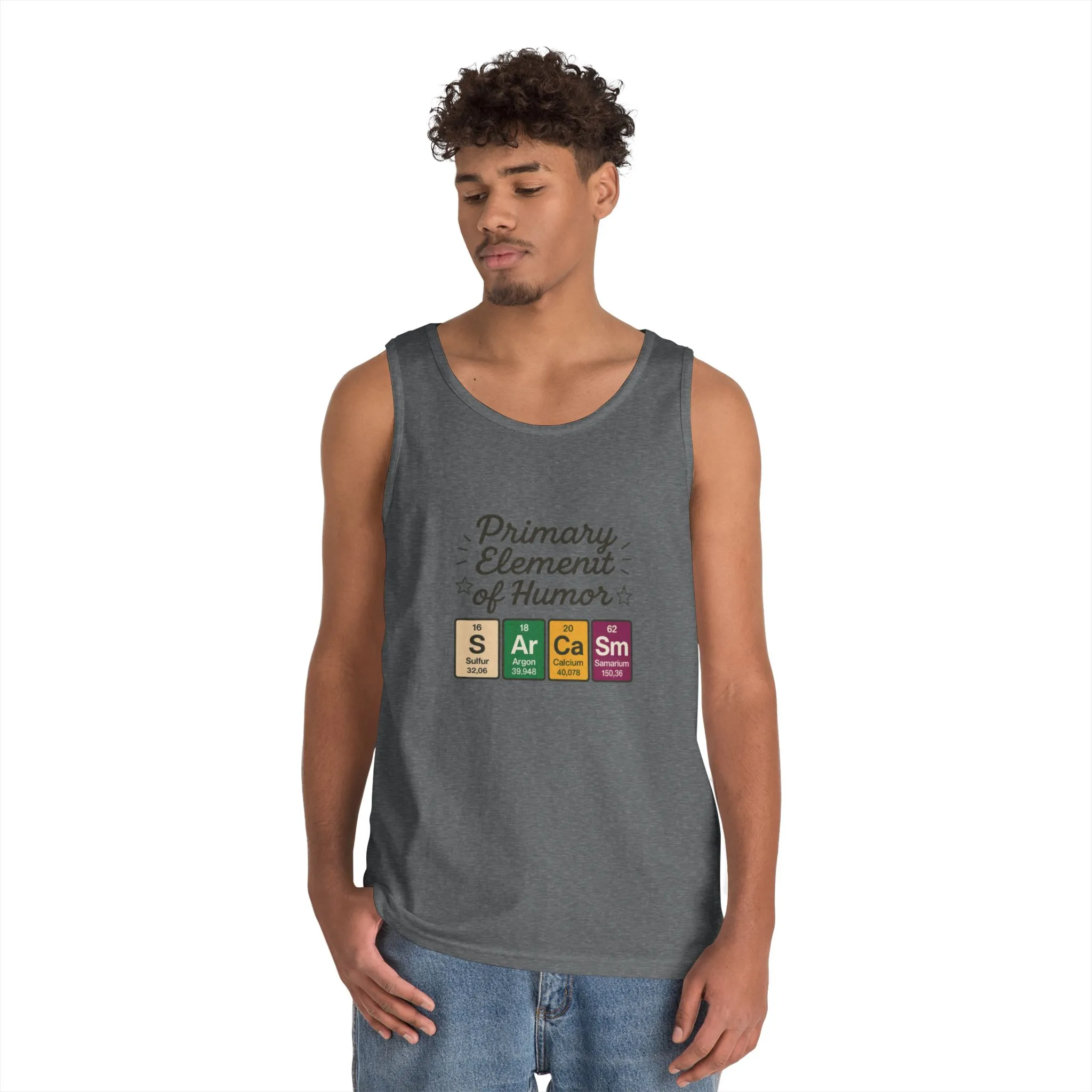 Sarcasm Tank Top for Men, Funny Chemistry Shirt, Science Humor Sleeveless Tee, Nerdy Summer Gym Shirt for Him, Chemistry Elements - Image 8