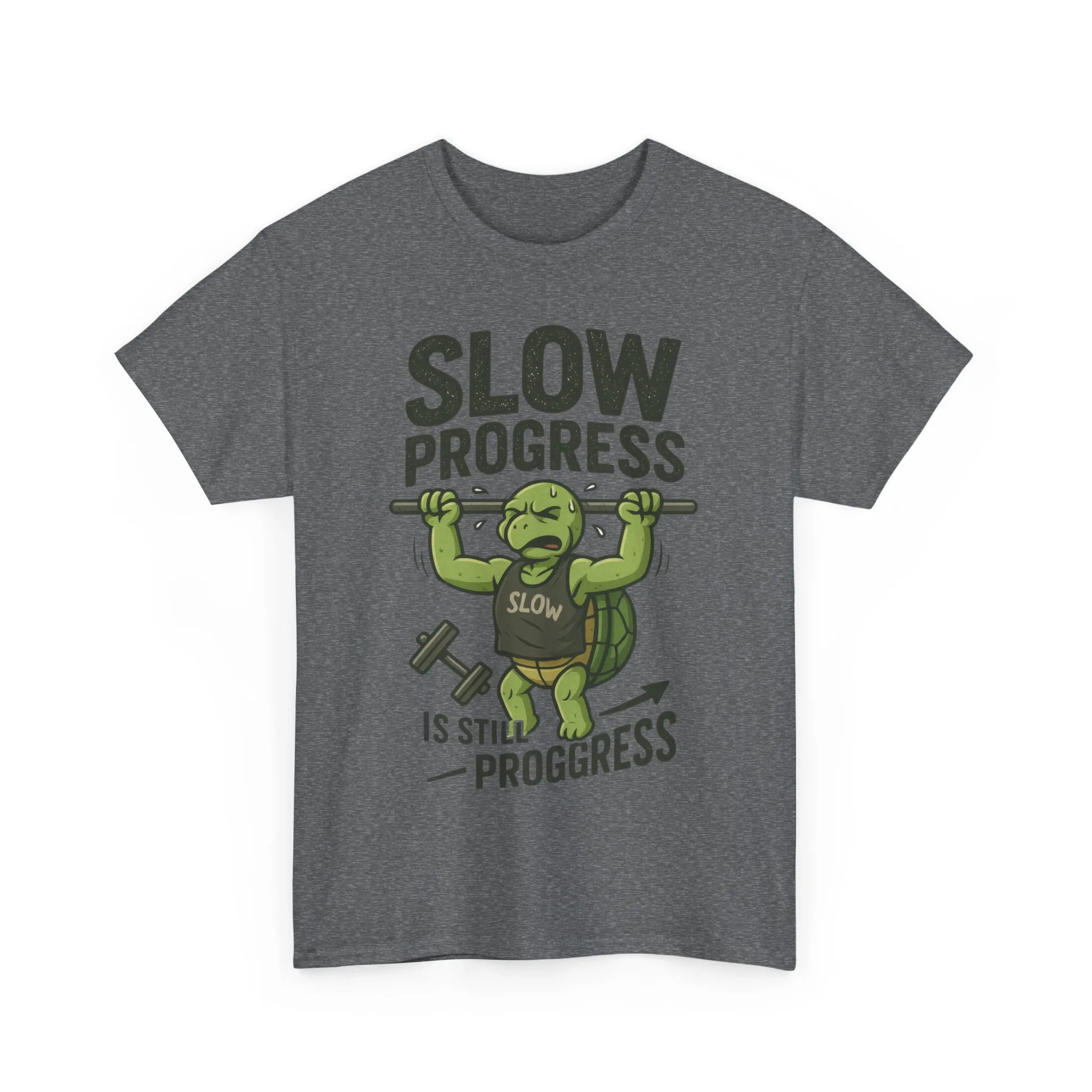 Slow Progress Gym Shirt, Funny Turtle Workout Tee for Men, Motivational Fitness Gift, Humor T-Shirt, Unisex Activewear, Workout Gift - Image 13