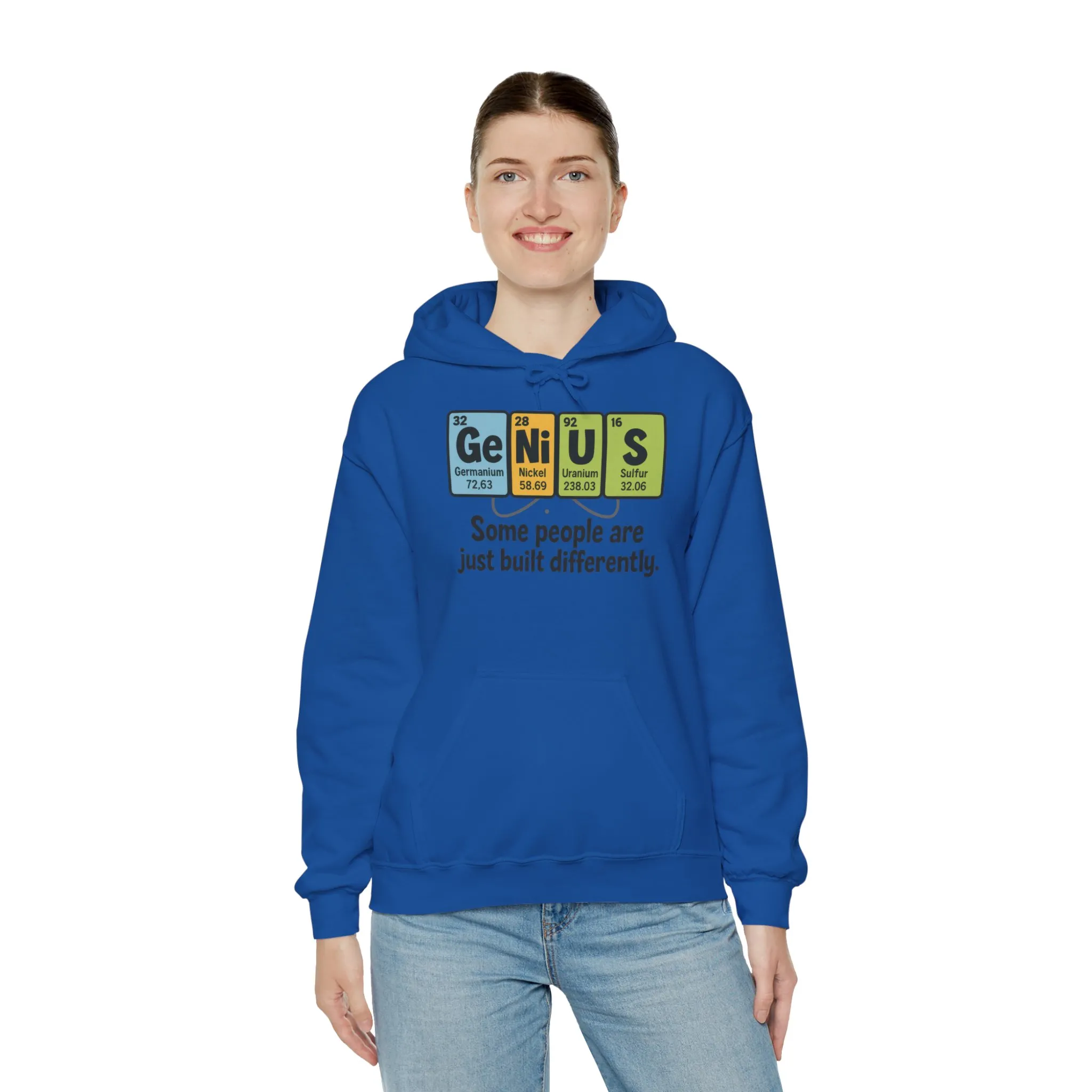 Funny Womens Genius Hoodie, Periodic Table Science Pullover, Nerdy Chemistry Sweatshirt for Her, Science Lover Apparel, Funny Chemistry Gift - Image 11