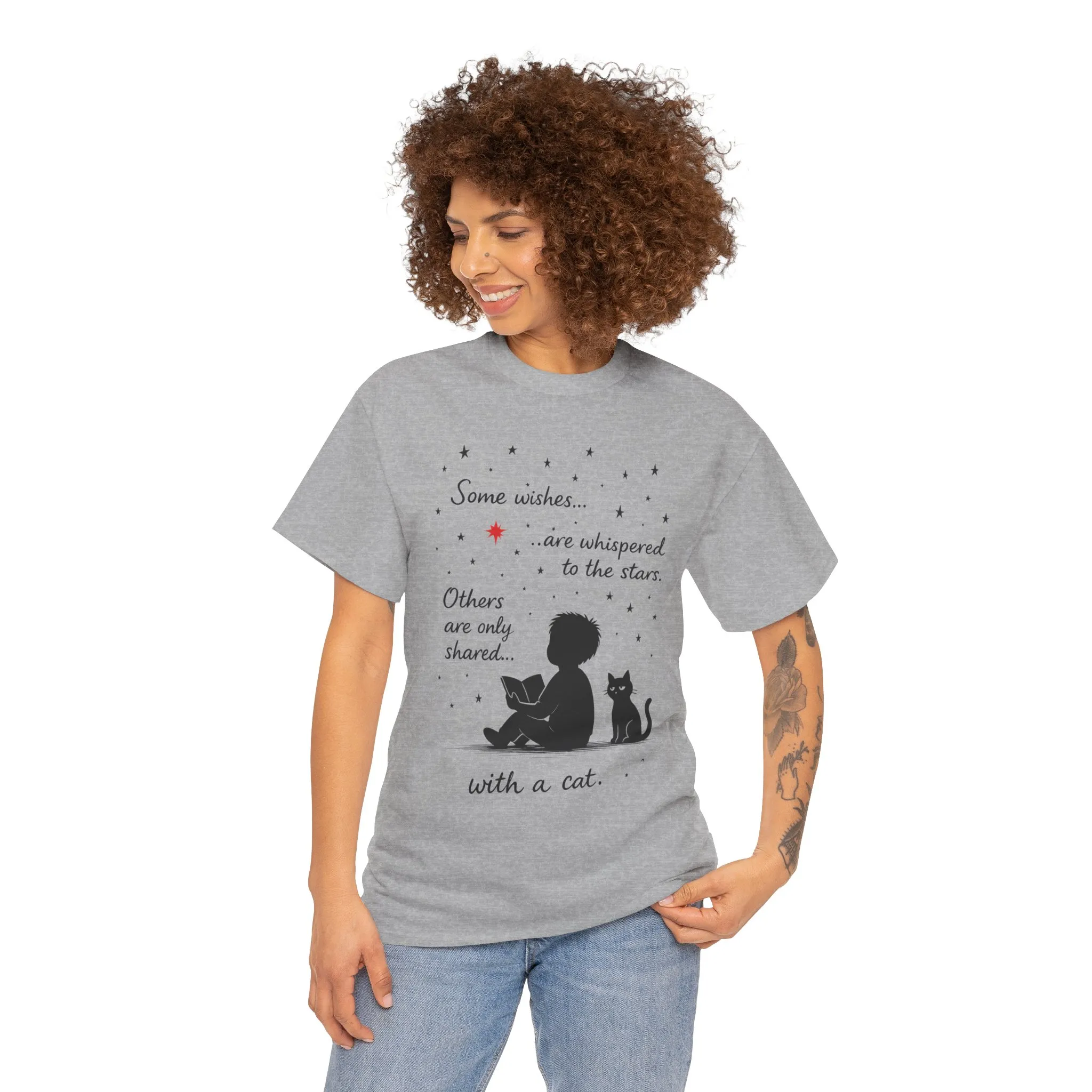 Whimsical Cat Lover Womens Tee, Cozy Cotton T-Shirt, Perfect Gift for Cat Lovers, Pet Owner Gift, Birthday or Cat Appreciation Day - Image 11