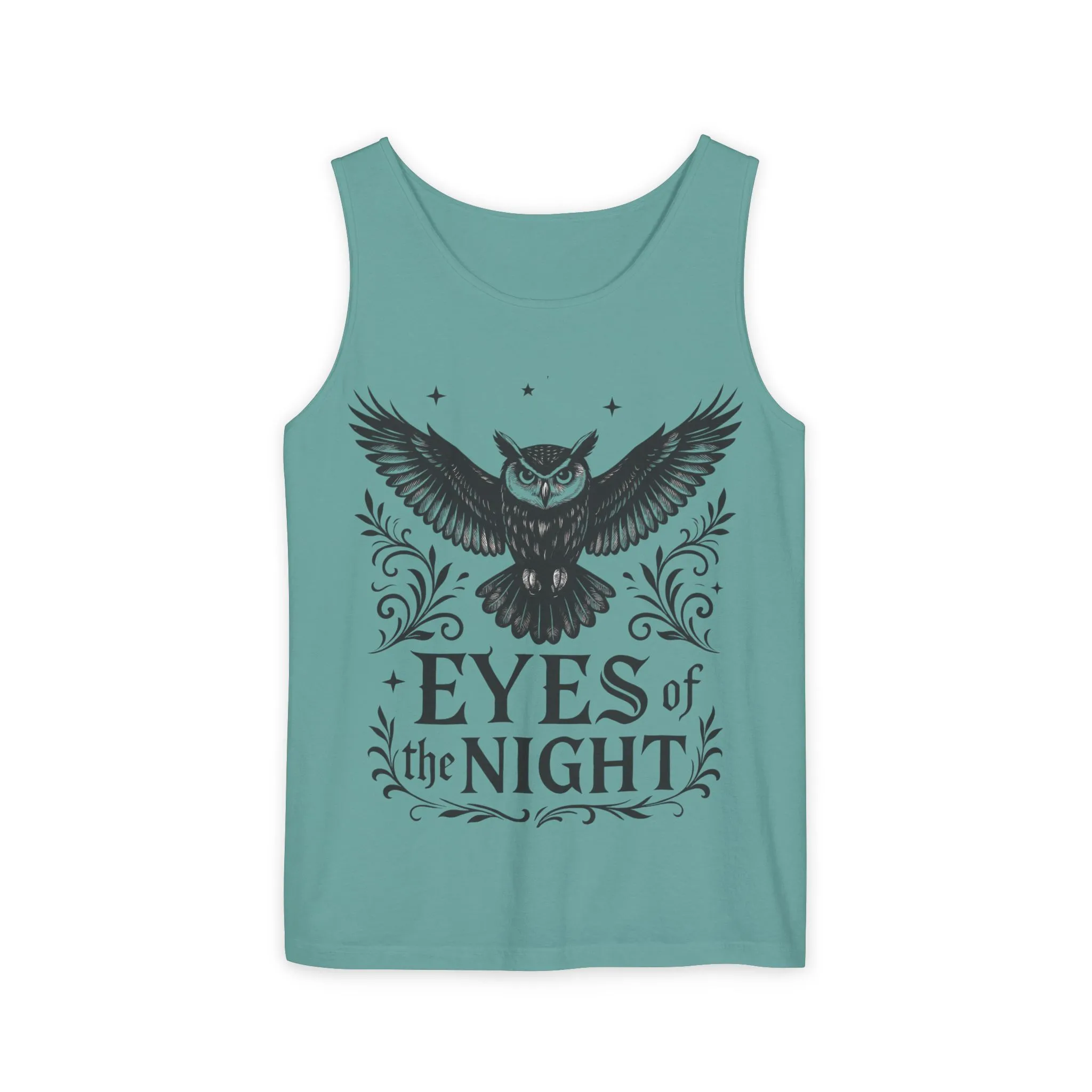 Eyes of the Night Owl Tank Top, Mens Summer Wear, Boho Aesthetic, Festival Outfit, Nature Lover Gift, Halloween Apparel - Image 21