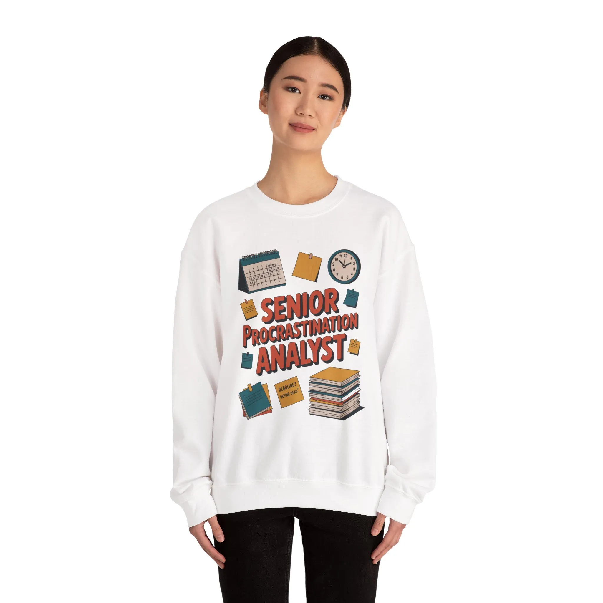 Senior Procrastination Analyst Sweatshirt, Gift for Graduates, Office Humor Apparel, Meme Sweatshirt, Casual Wear, Motivation Humor Apparel - Image 6