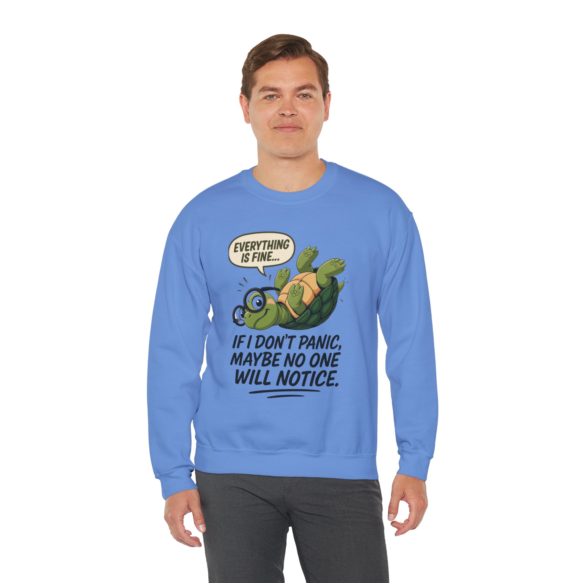 Casual Humor Unisex Sweatshirt, Perfect Gift for Anxiety Relief, Social Anxiety Joke, Quirky Graphic Sweatshirt, Introvert Humor Gift - Image 48