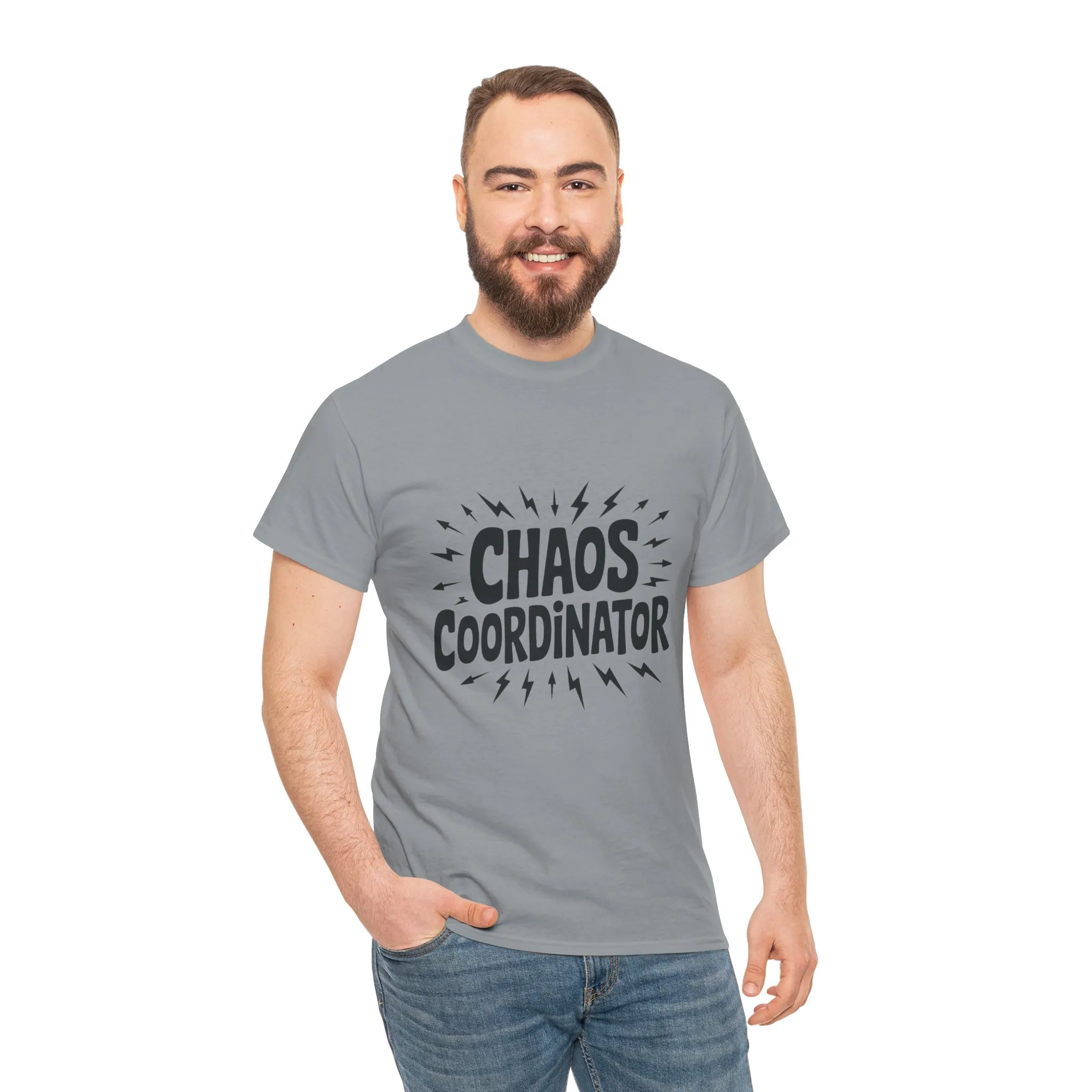 Chaos Coordinator Heavy Cotton Men's Tee, Fun T-Shirt, Gift for Organizers, Humor Tee, Men's Casual Wear