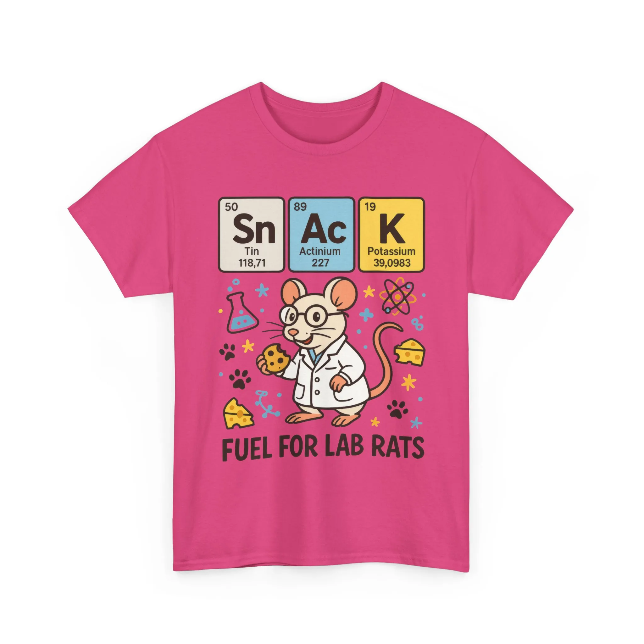 Funny Womens Science T-Shirt,Periodic Table Tee, Fuel for Lab Rats Nerdy Shirt, Gifts for STEM Lovers, Quirky Science Apparel - Image 25