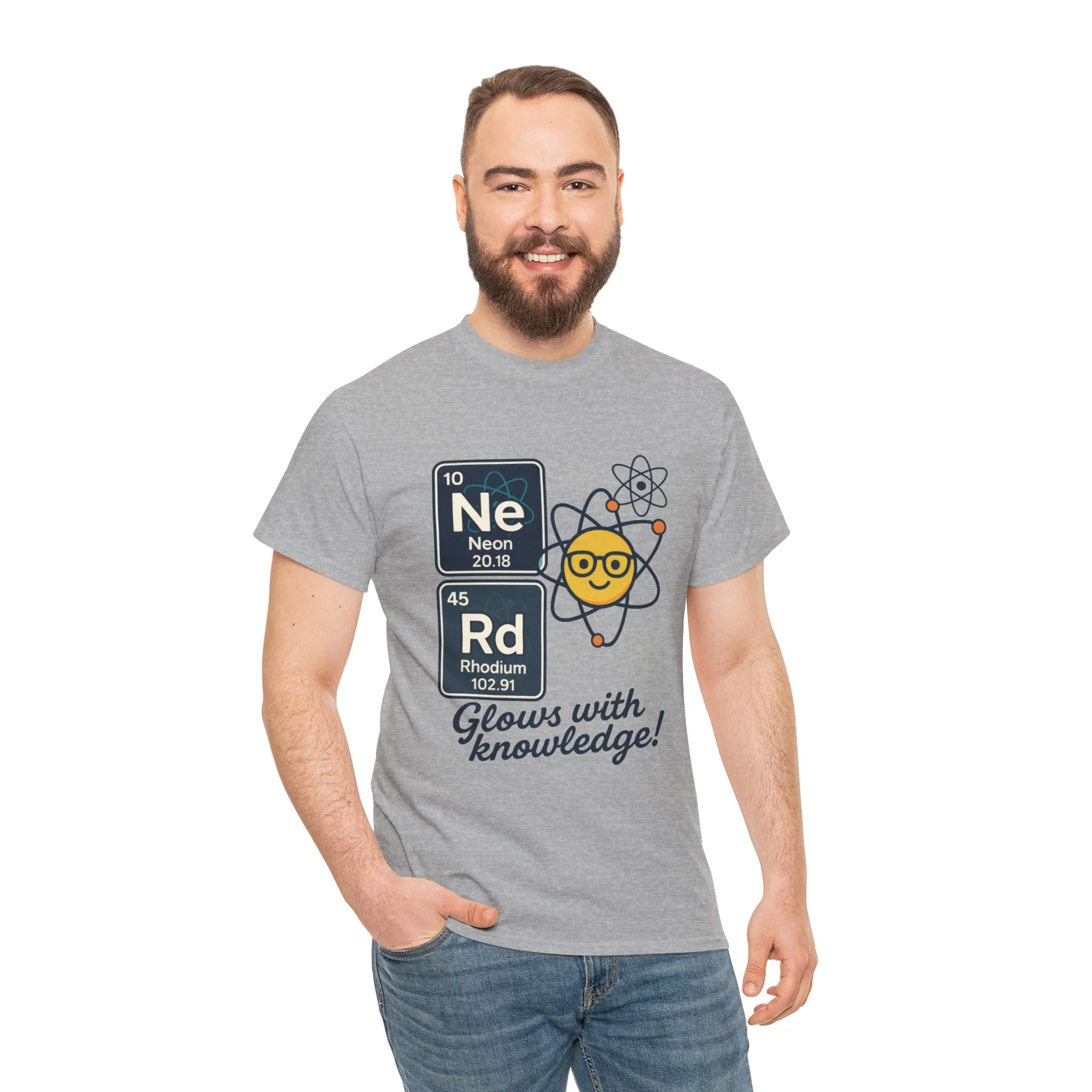 Funny Mens Nerd T-Shirt, NeRd Periodic Table Shirt, Glowing Knowledge Tee, Science Lover Gift, Chemistry Shirt, STEM Apparel, Science Tee - Image 32